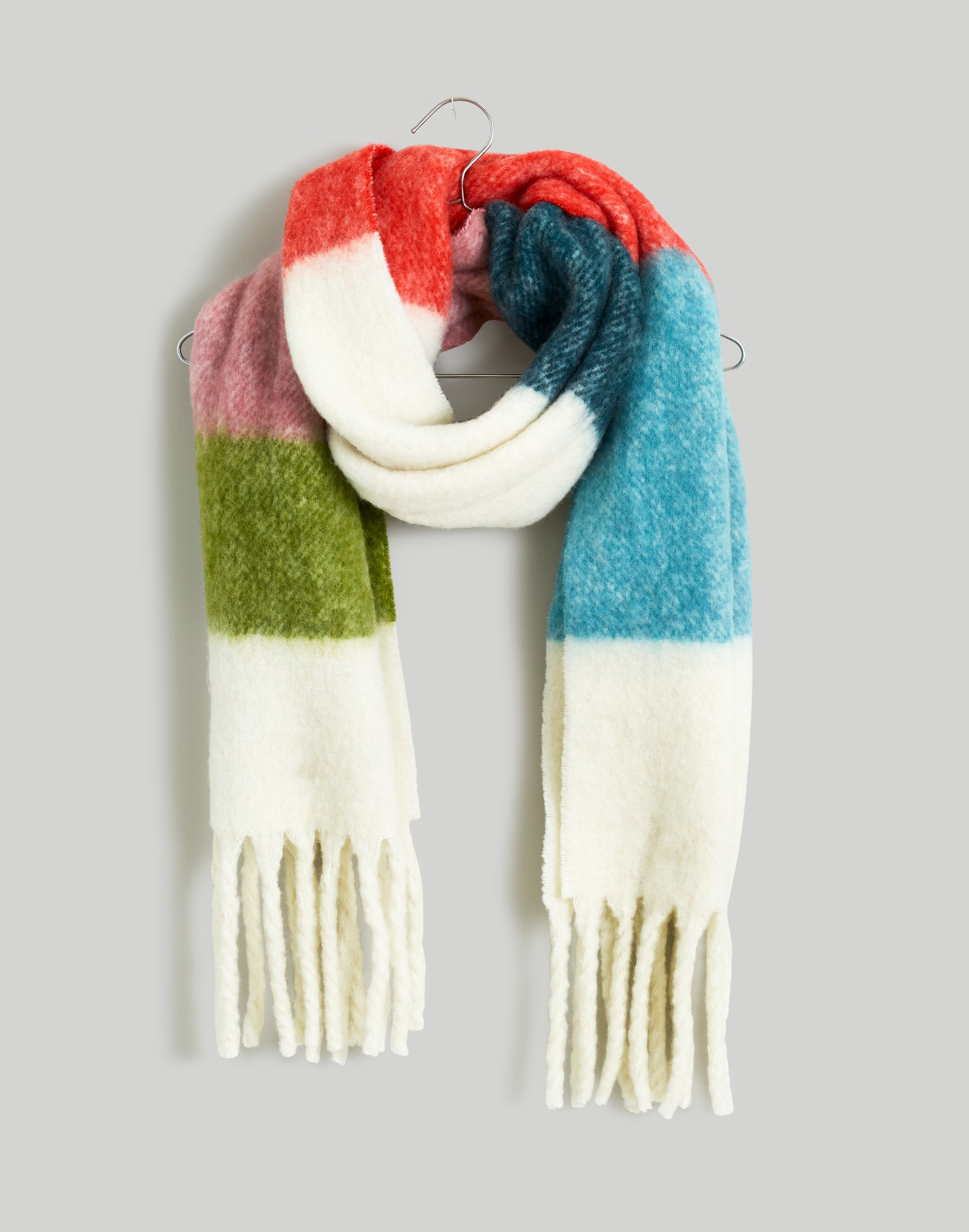 Brushed Wool-Blend Scarf