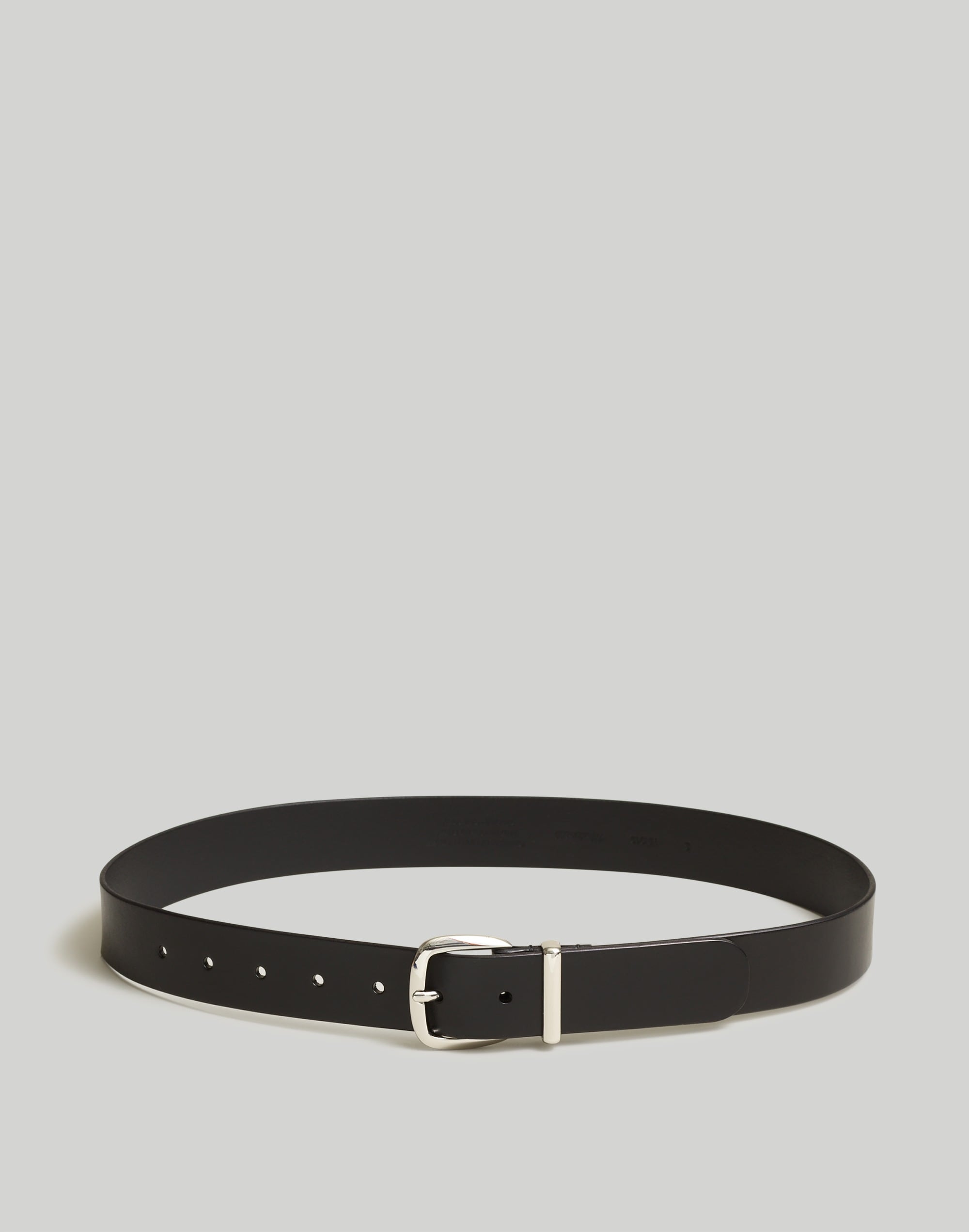 Mw The Essential Wide Leather Belt In True Black