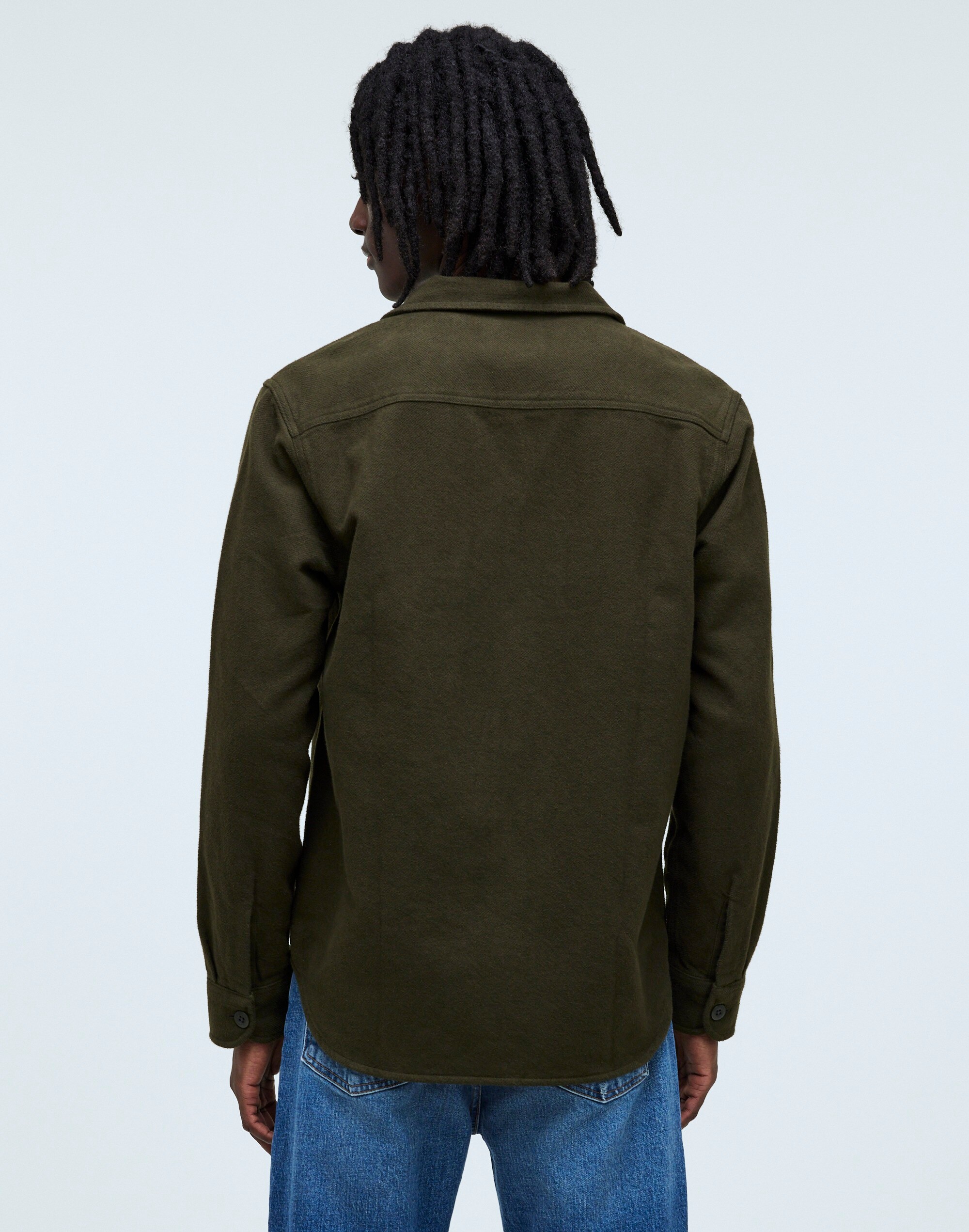 Brushed Flannel Easy Shirt-Jacket