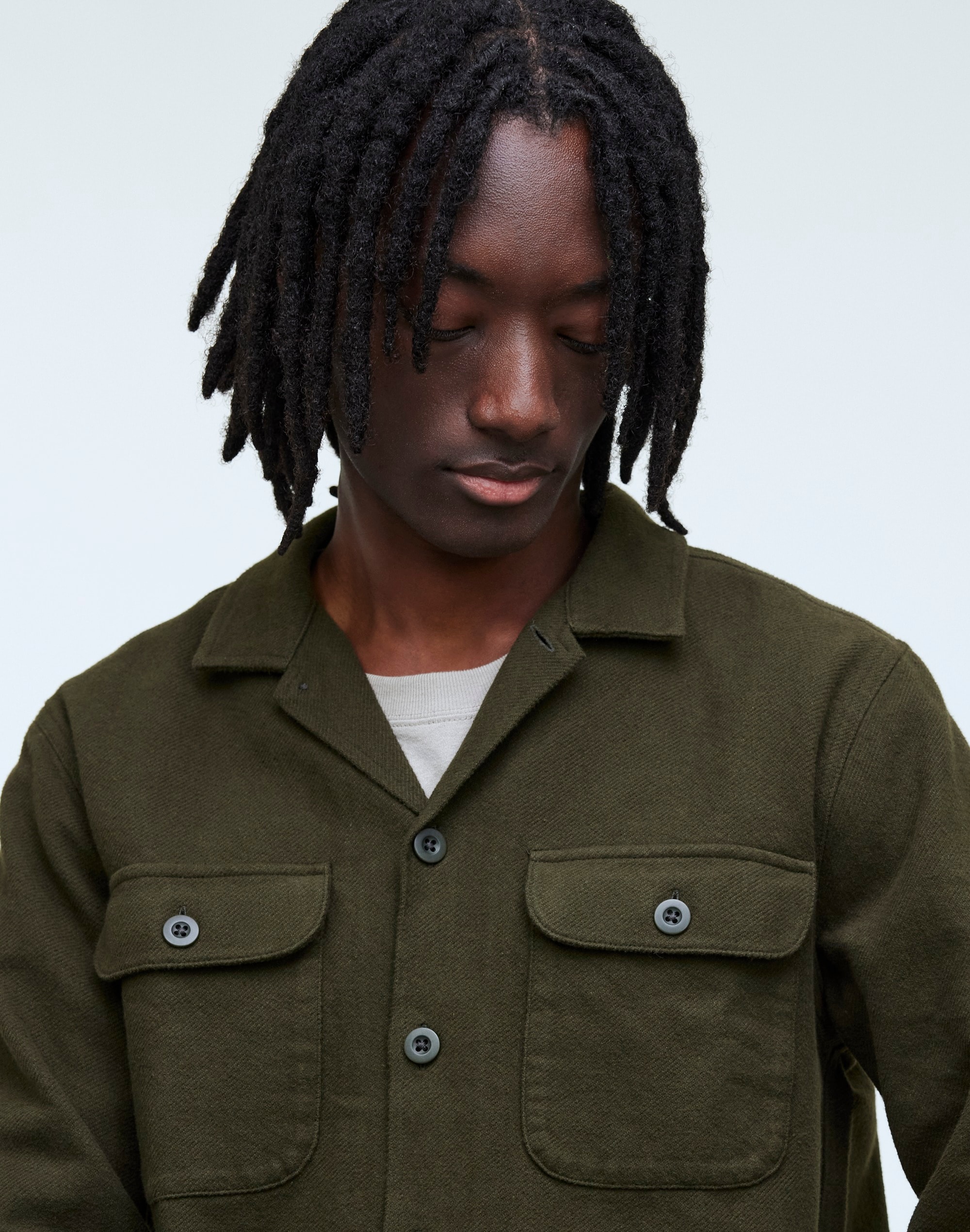 Brushed Flannel Easy Shirt-Jacket