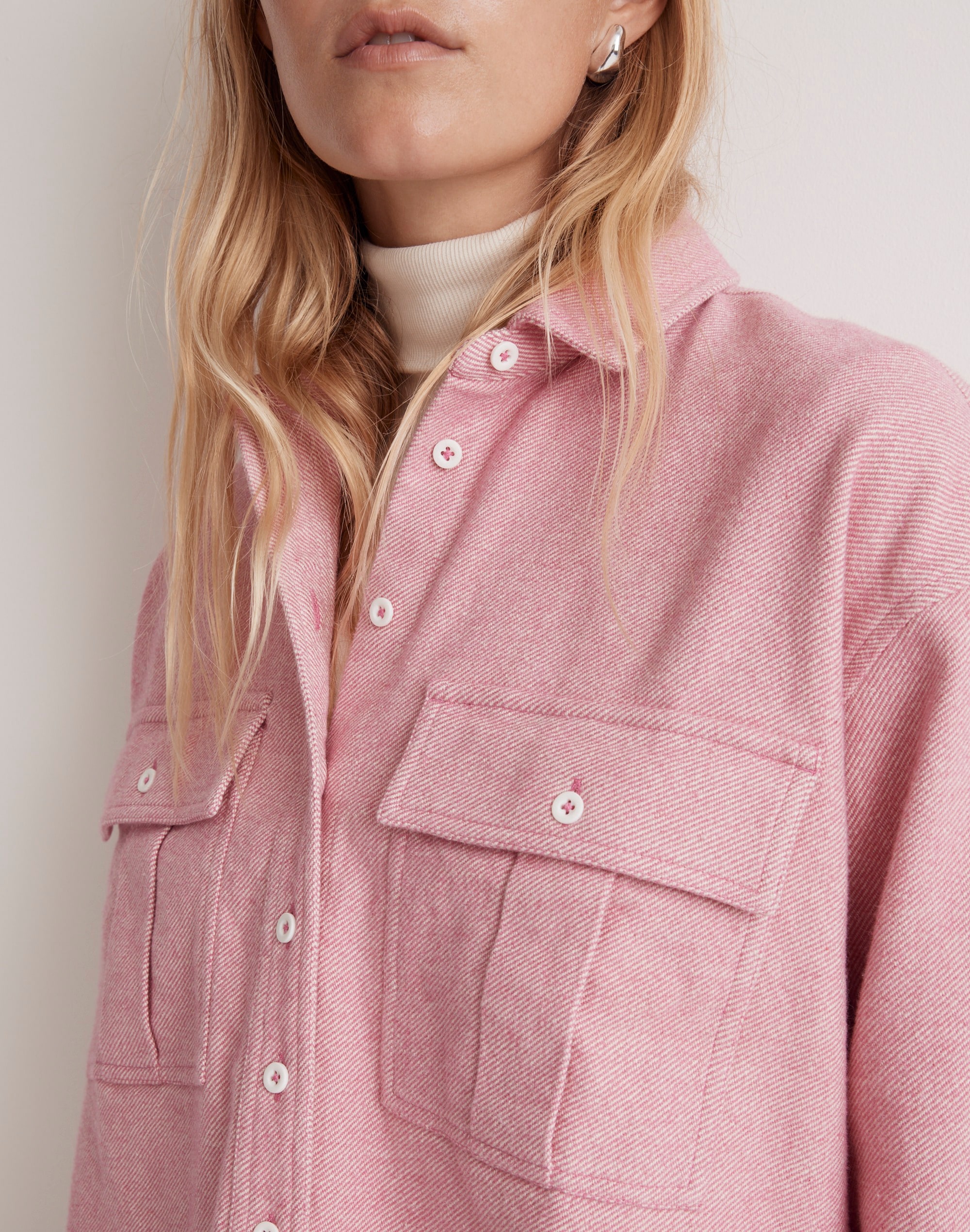 Flannel Cargo Button-Up Shirt