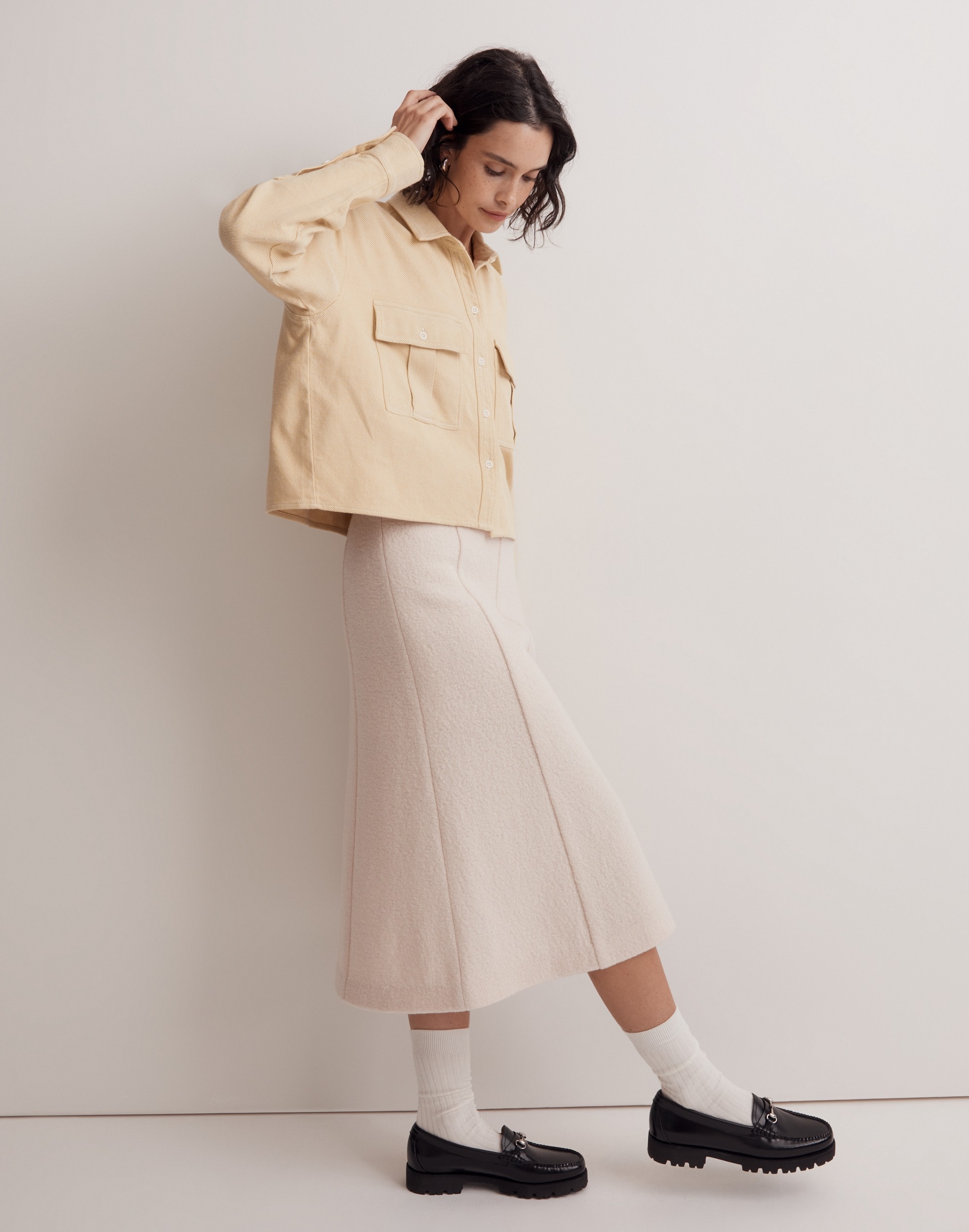 Flannel Cargo Button-Up Shirt