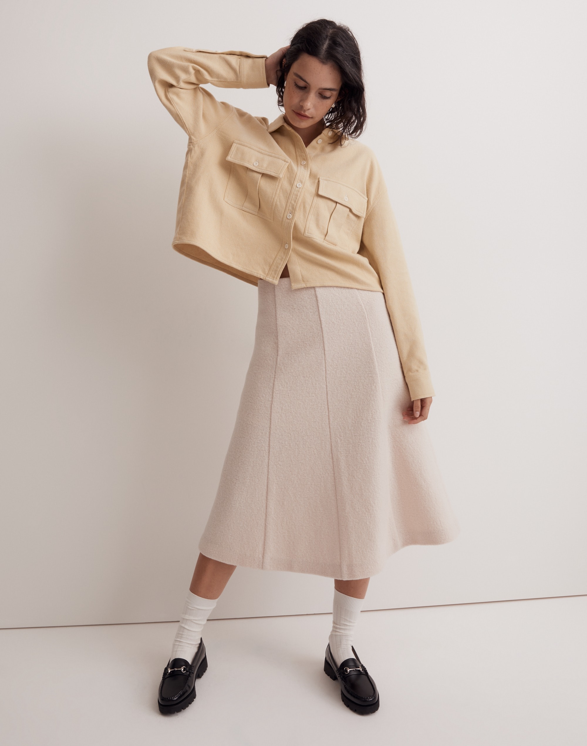 Flannel Cargo Button-Up Shirt