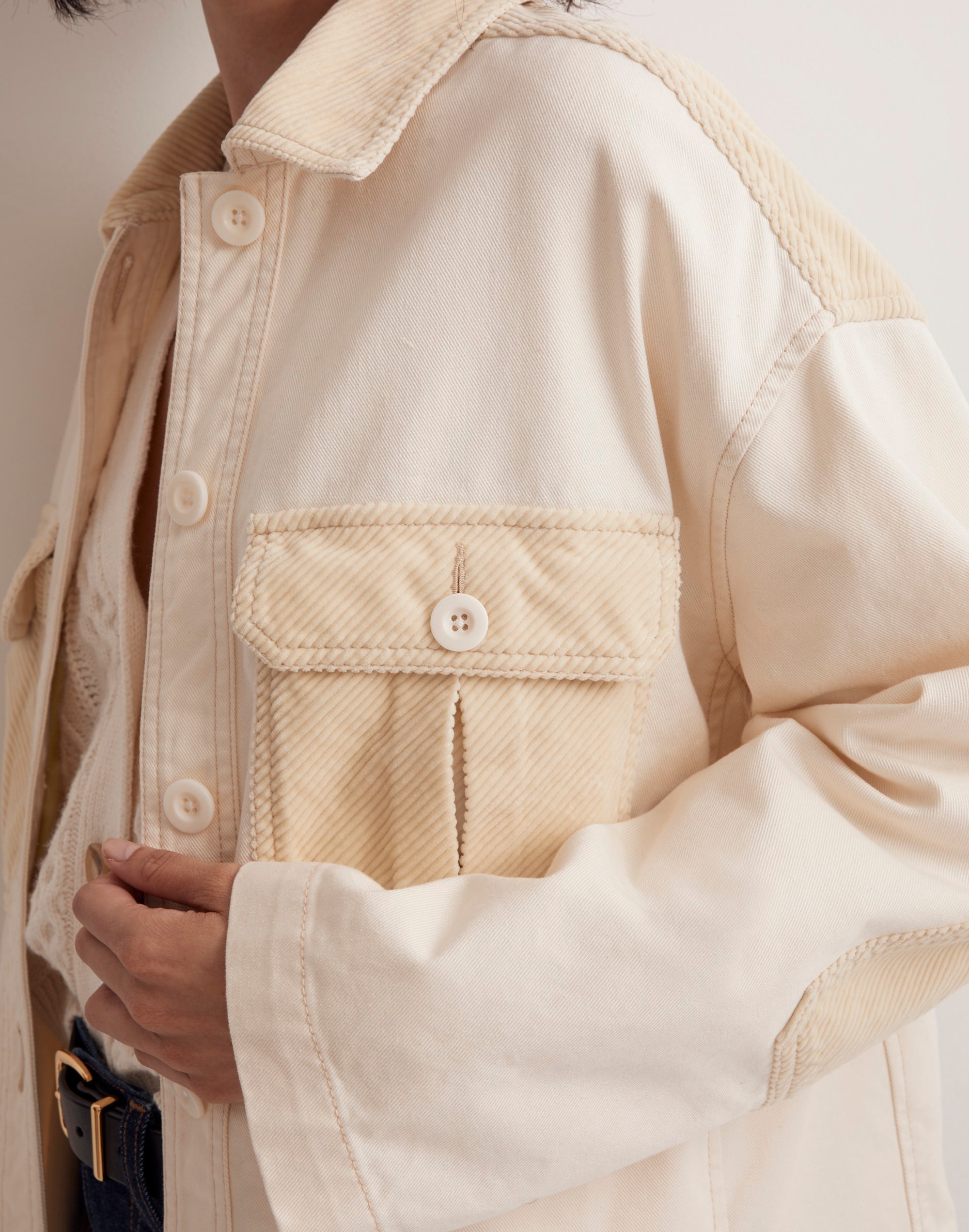 Chino Boxy Shirt-Jacket
