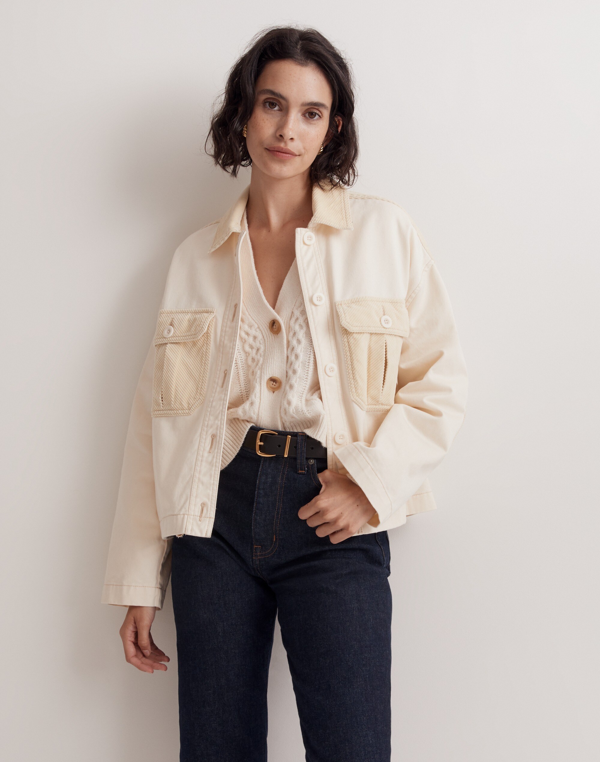 Chino Boxy Shirt-Jacket