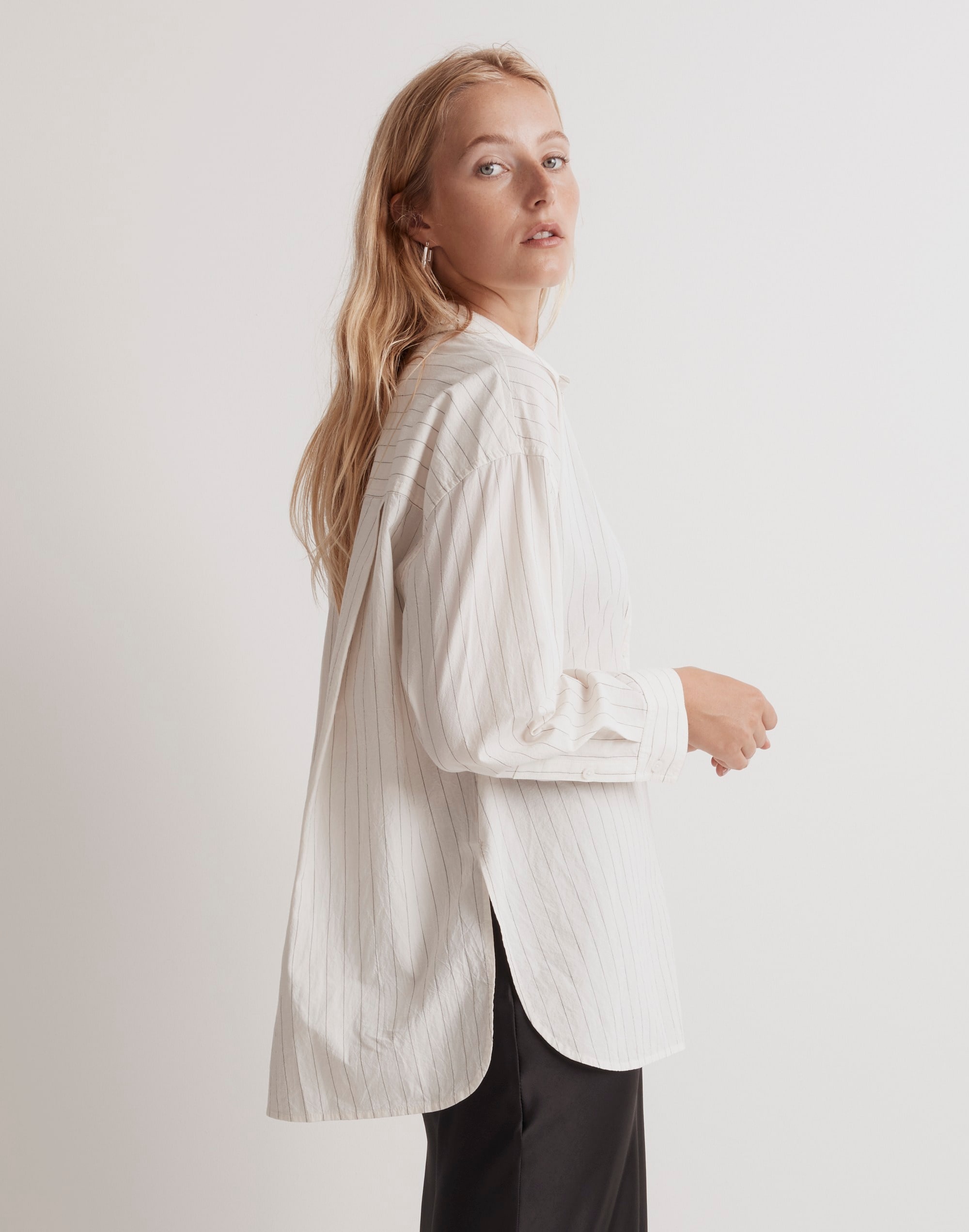 The Signature Poplin Oversized Shirt in Stripe