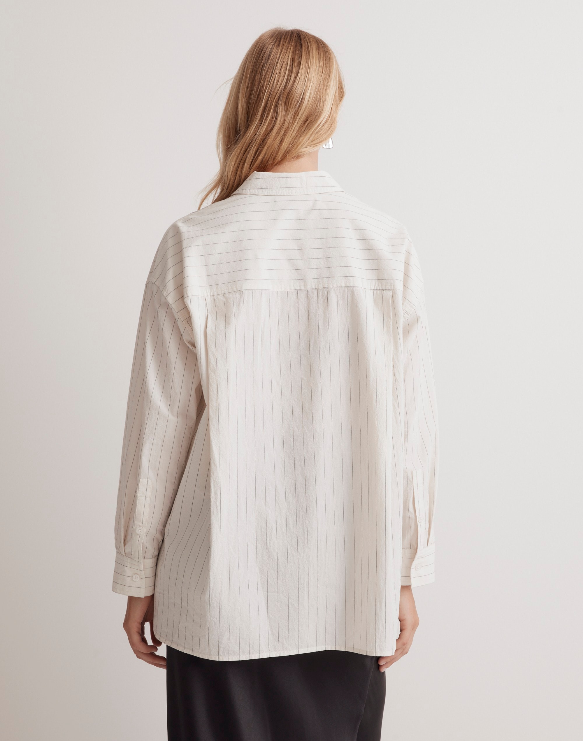 The Signature Poplin Oversized Shirt in Stripe
