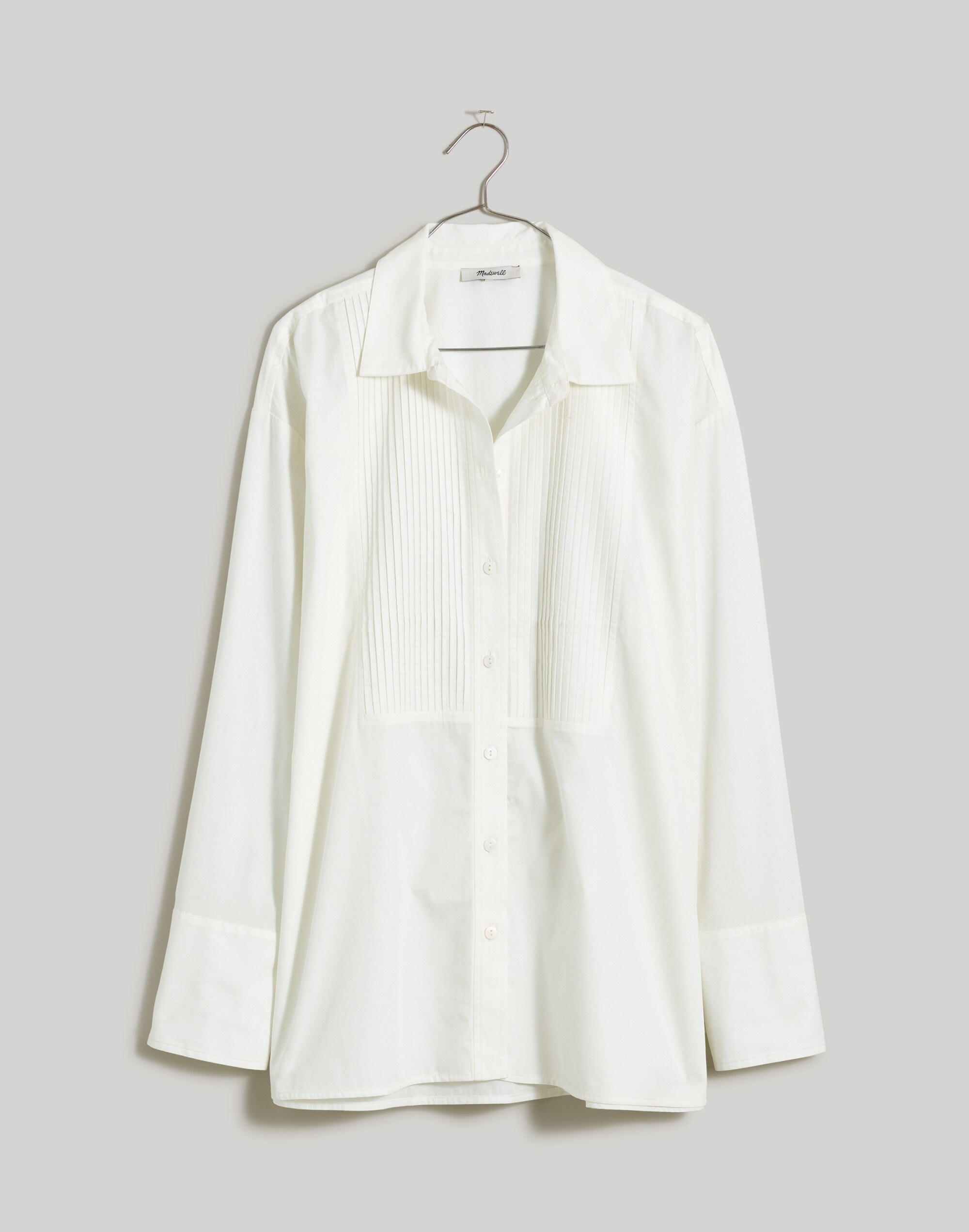 Poplin Oversized Tuxedo Shirt