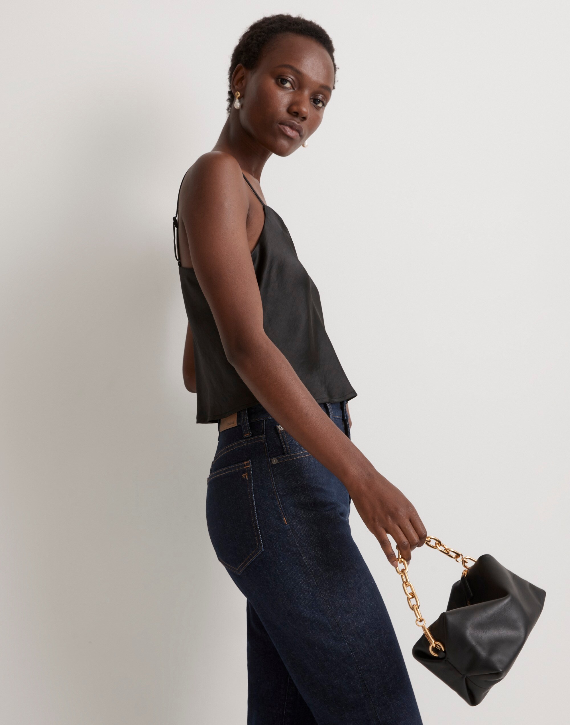 Satin Square-Neck Cami | Madewell