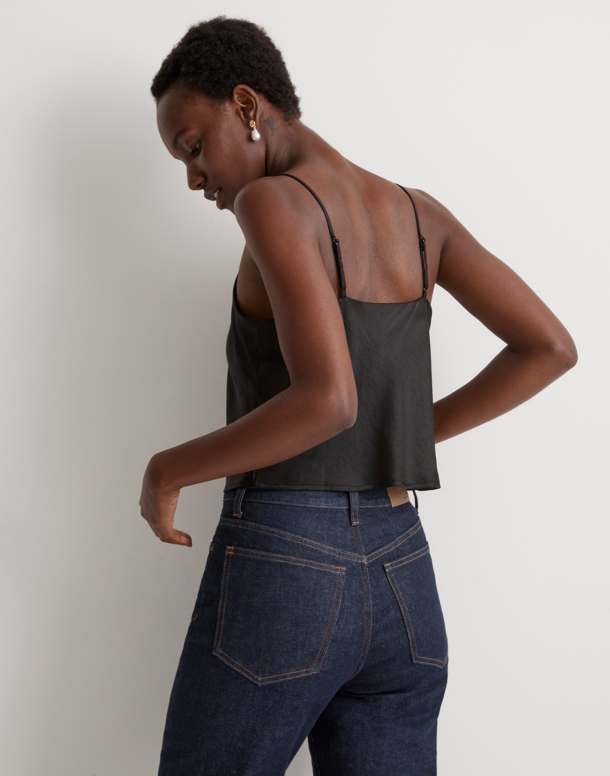 Satin Square-Neck Cami | Madewell