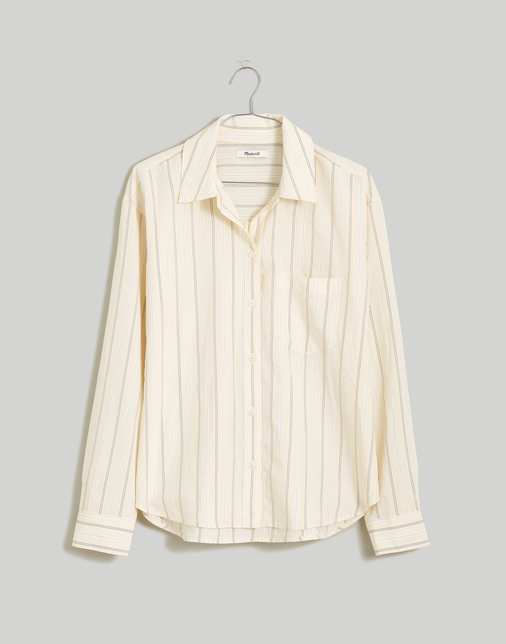 Drapey Oversized Boyshirt in Stripe