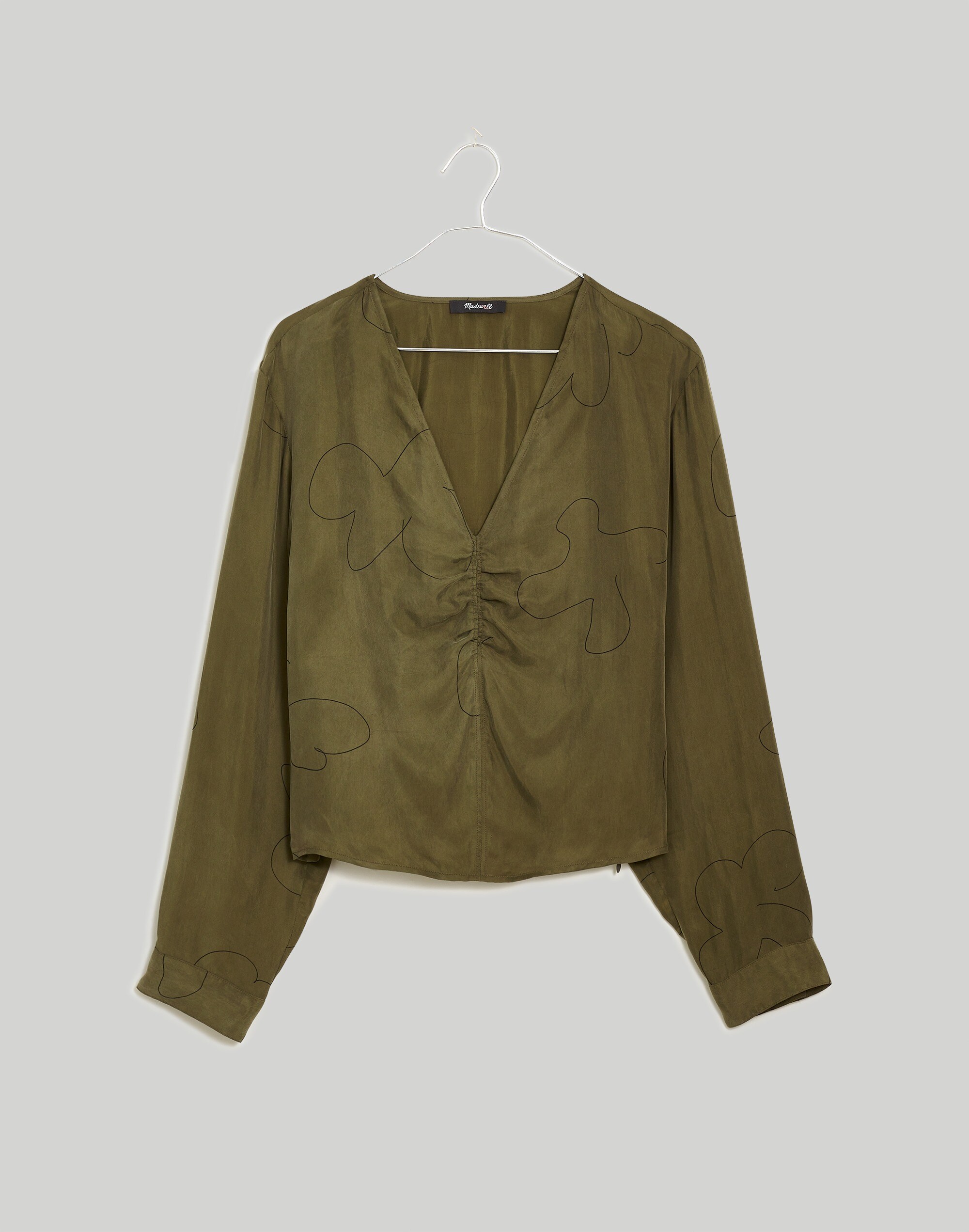 Brushed Ruched-Front Top