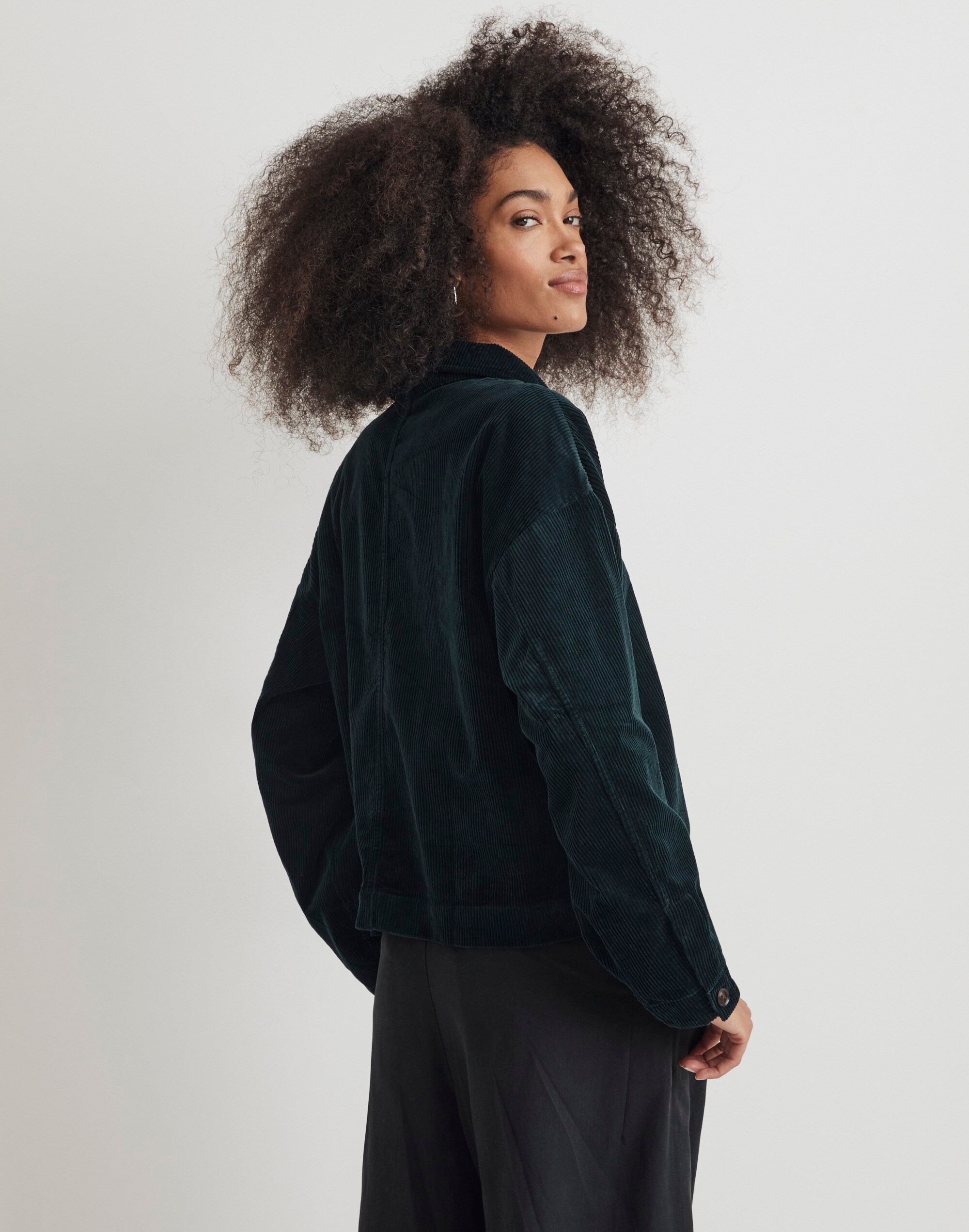 Corduroy Half-Zip Pullover