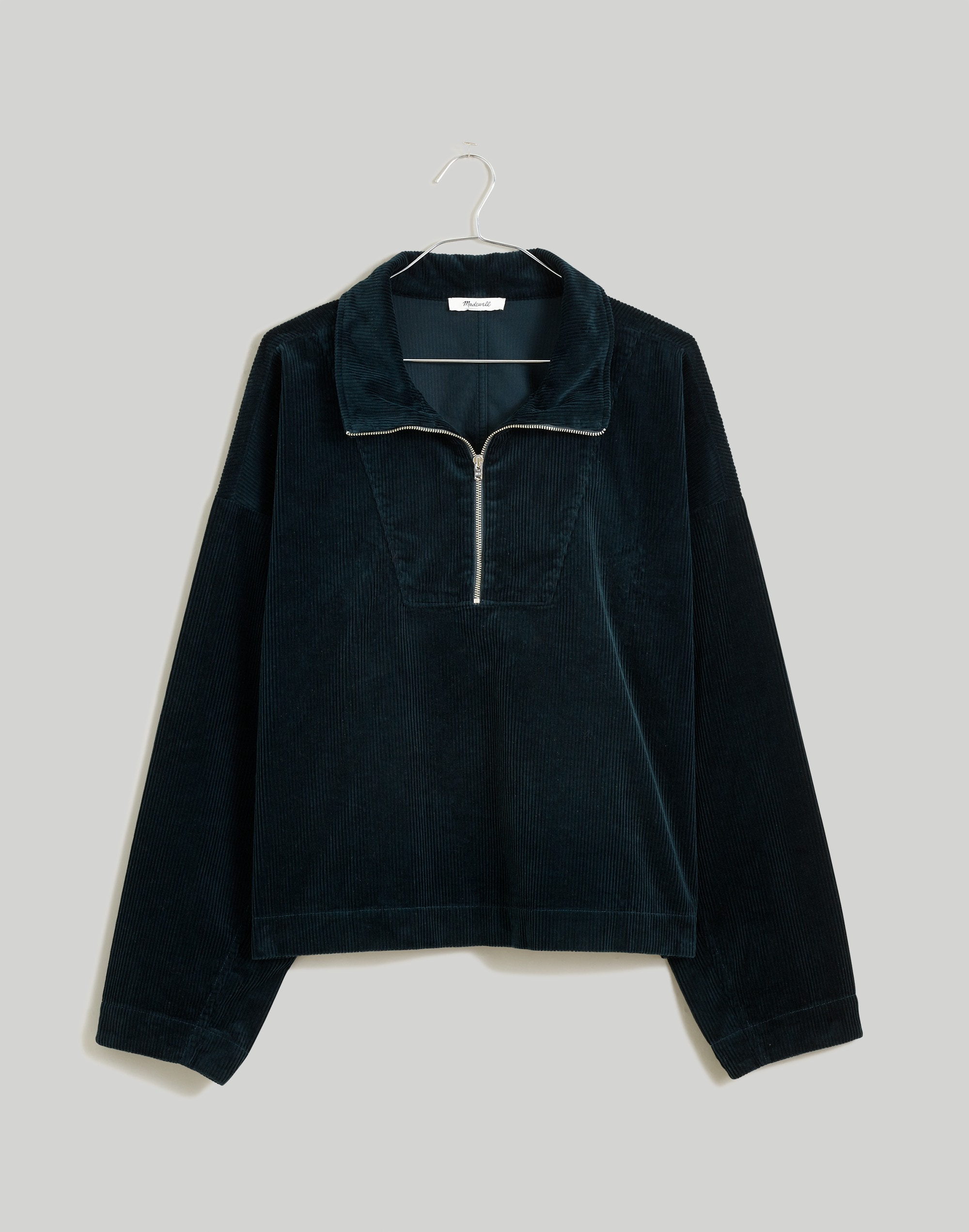 Corduroy Half-Zip Pullover