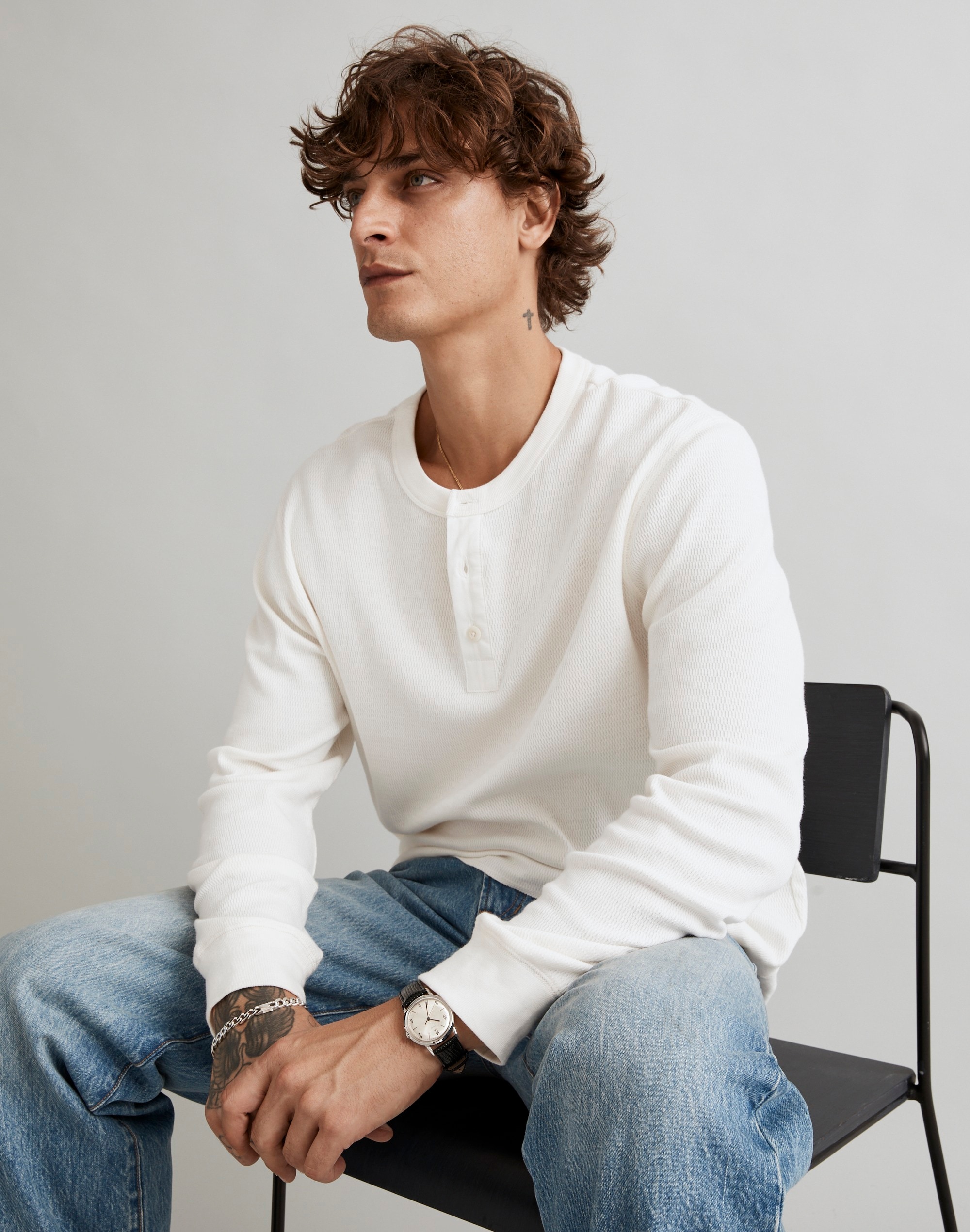Thermal Henley Tee