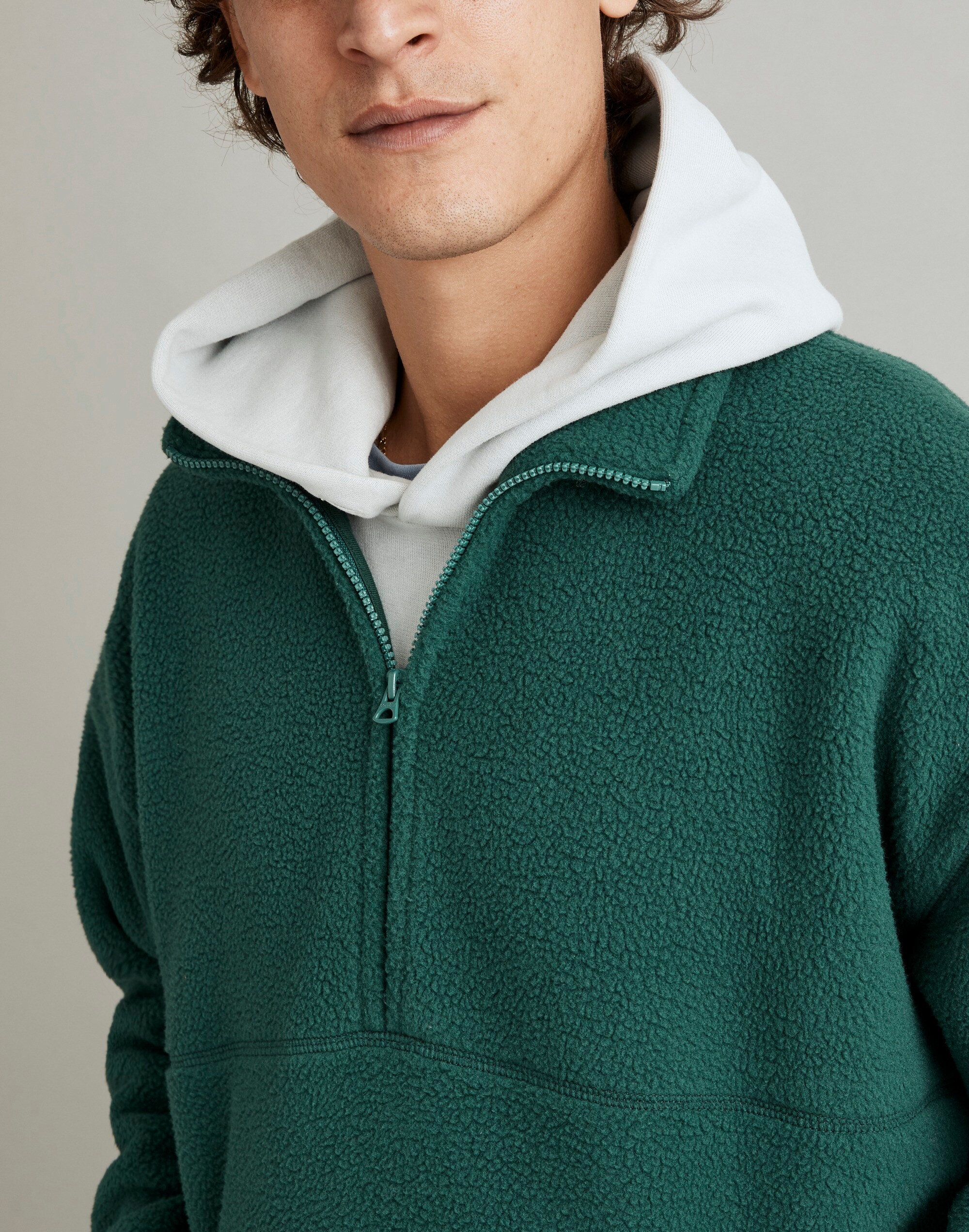 Half-Zip Mockneck Pullover Fleece
