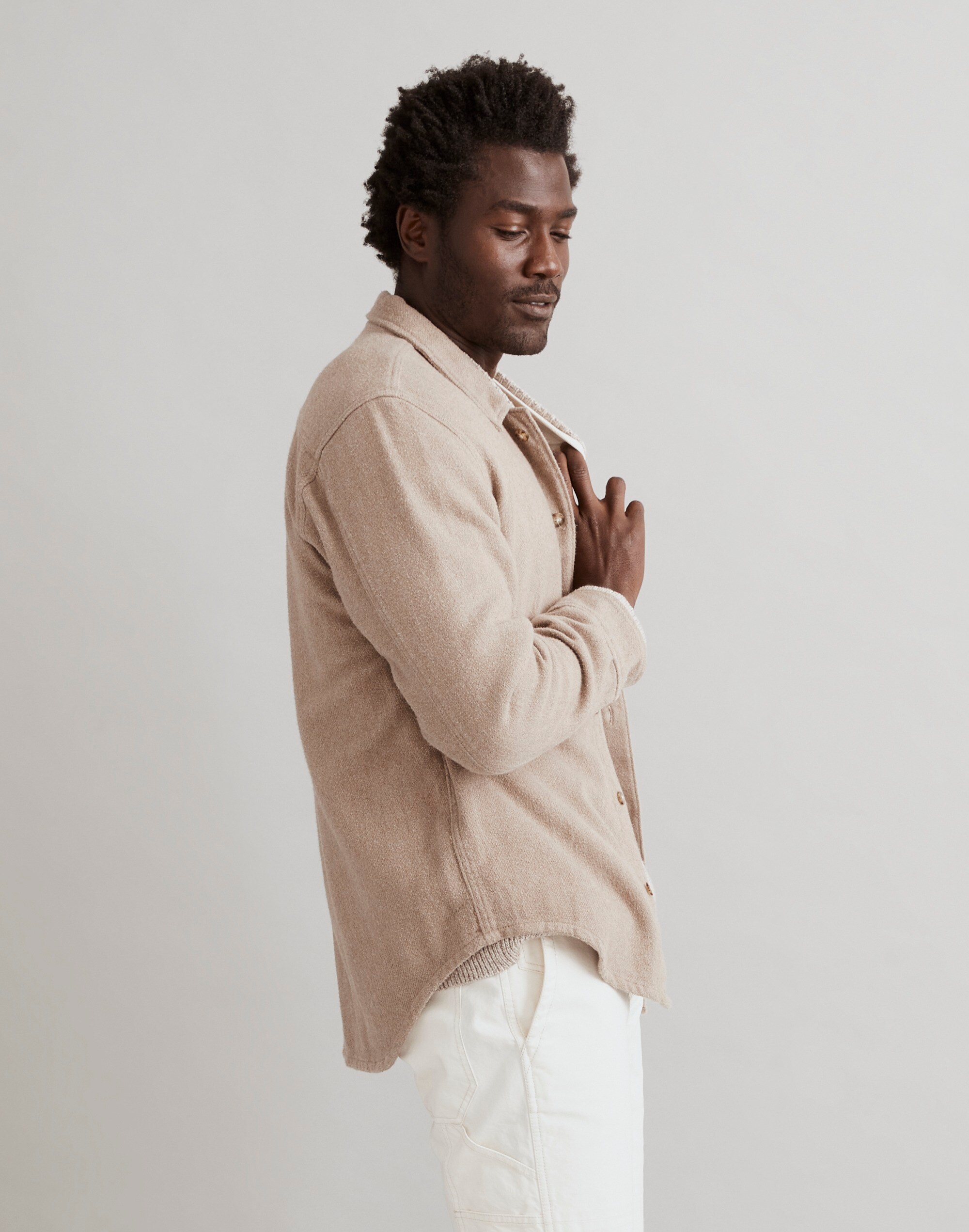 Oversized Easy Long-Sleeve Shirt