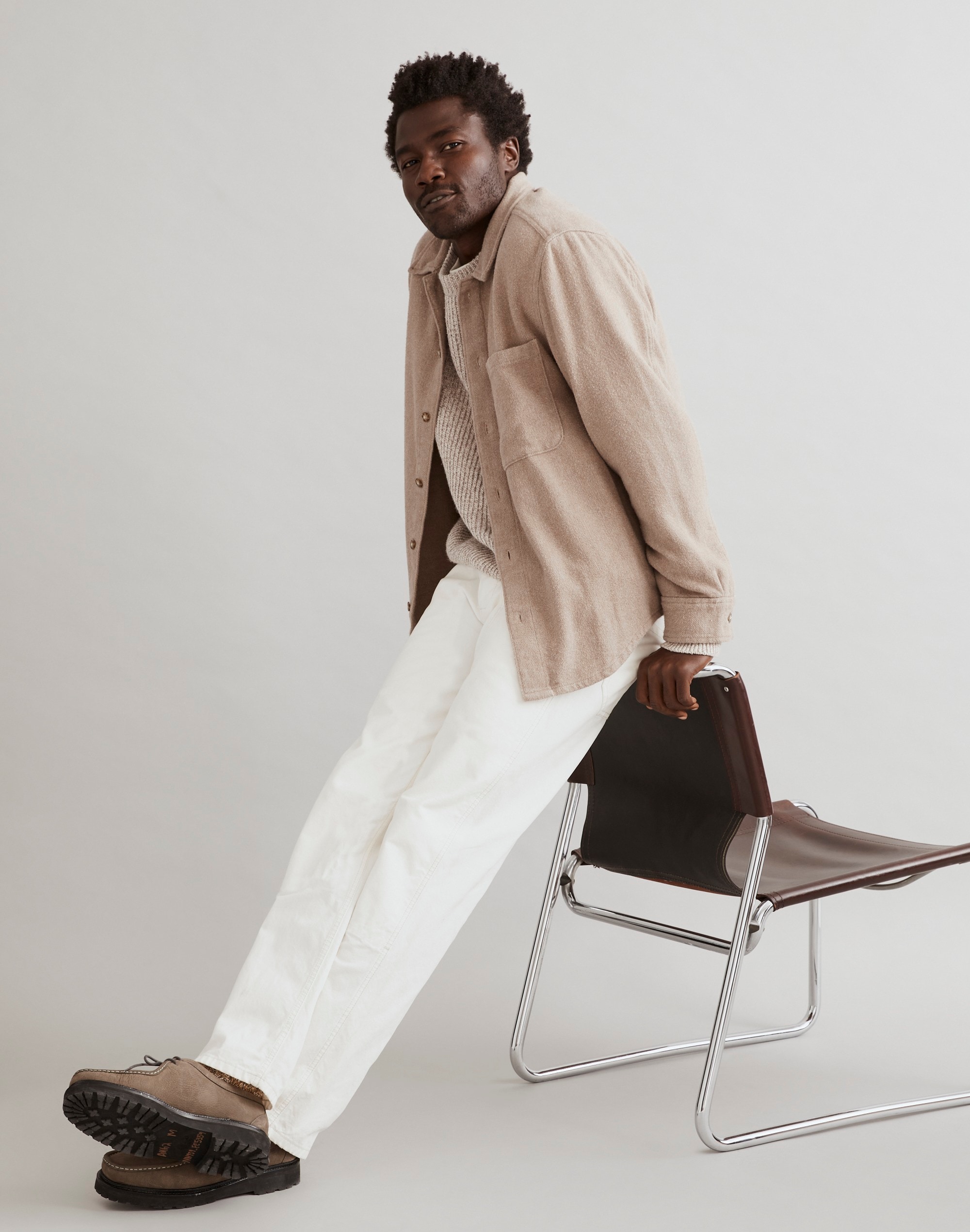 Oversized Easy Long-Sleeve Shirt