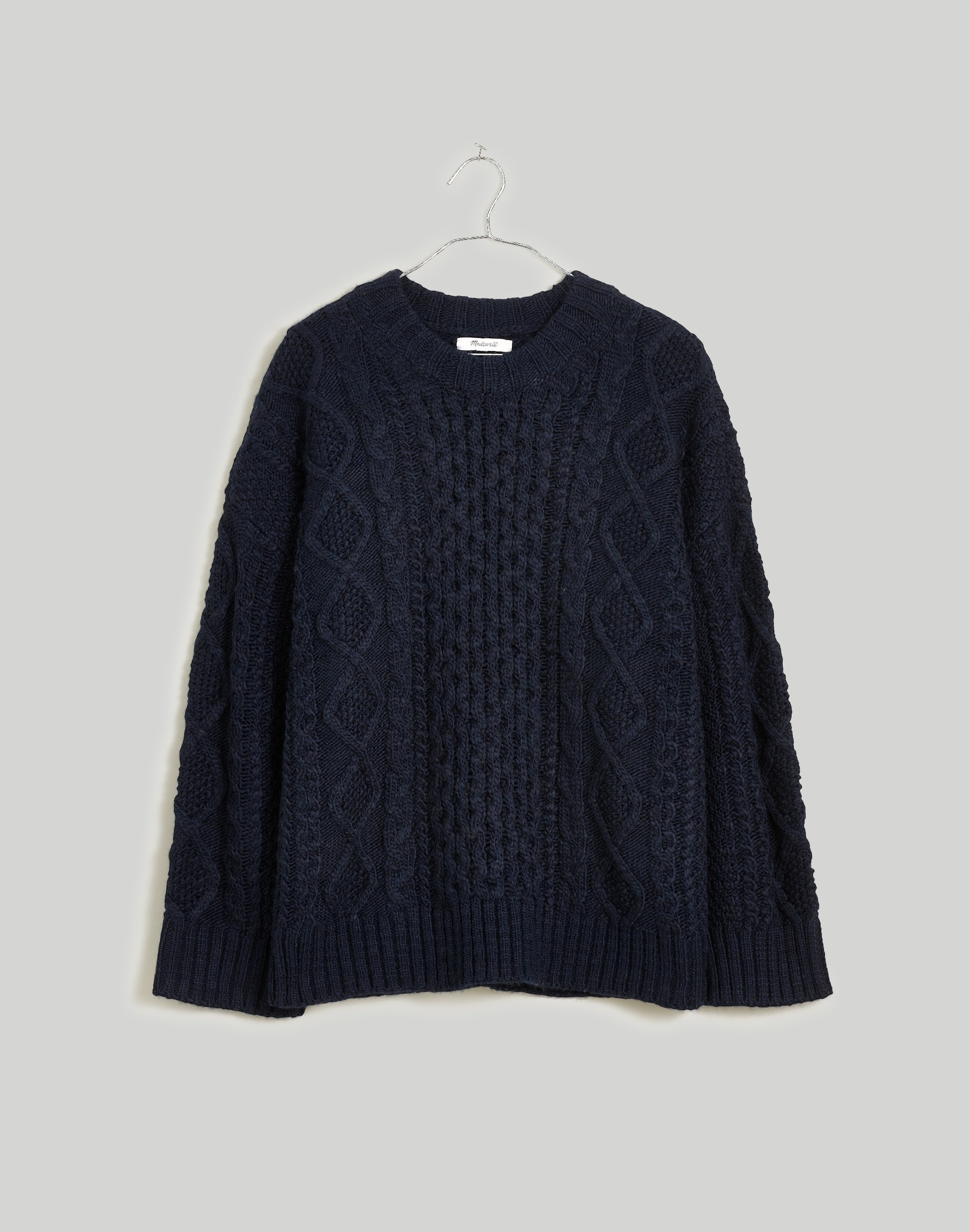 Cable-Knit Oversized Sweater