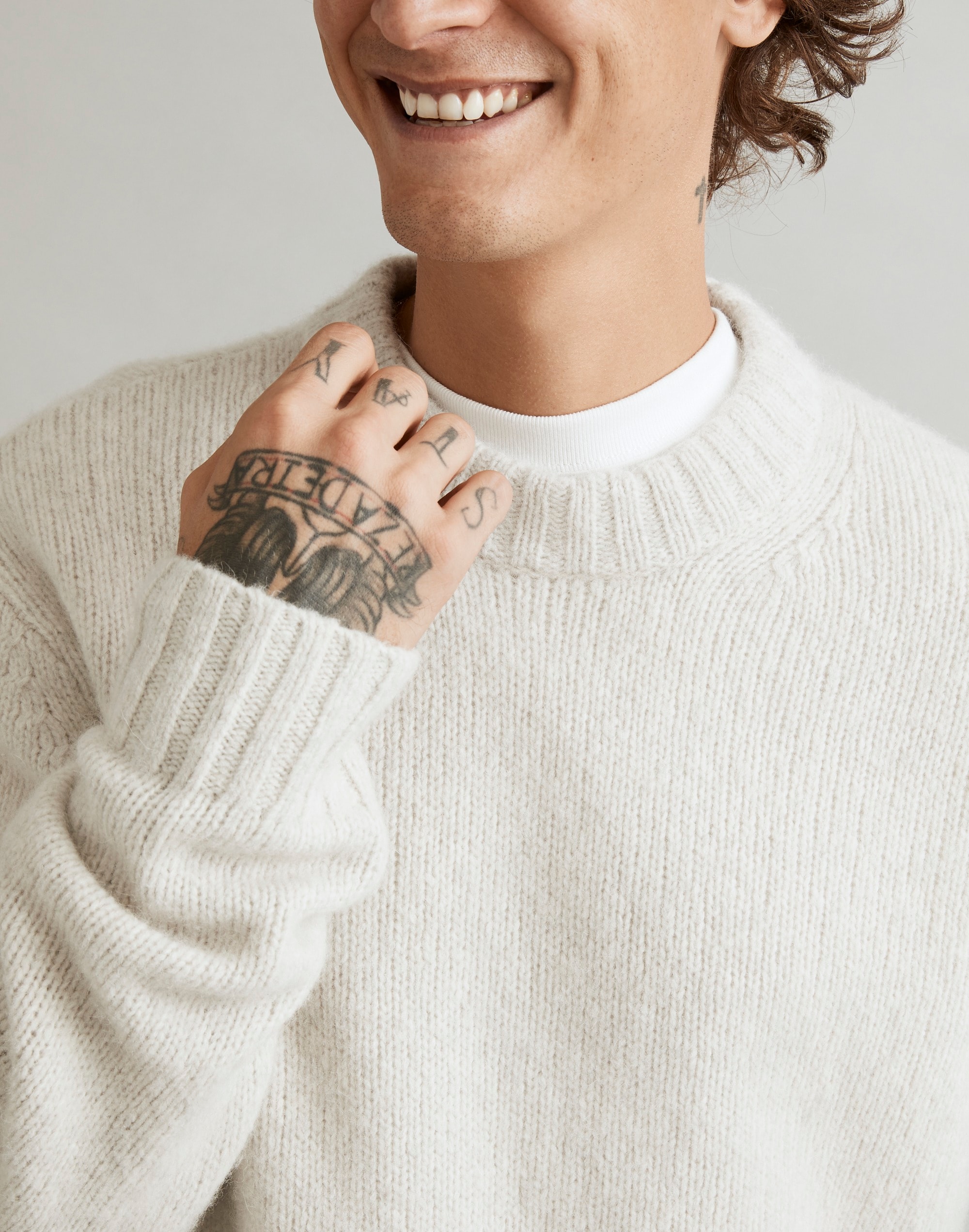 Merino Wool-Blend Crewneck Sweater