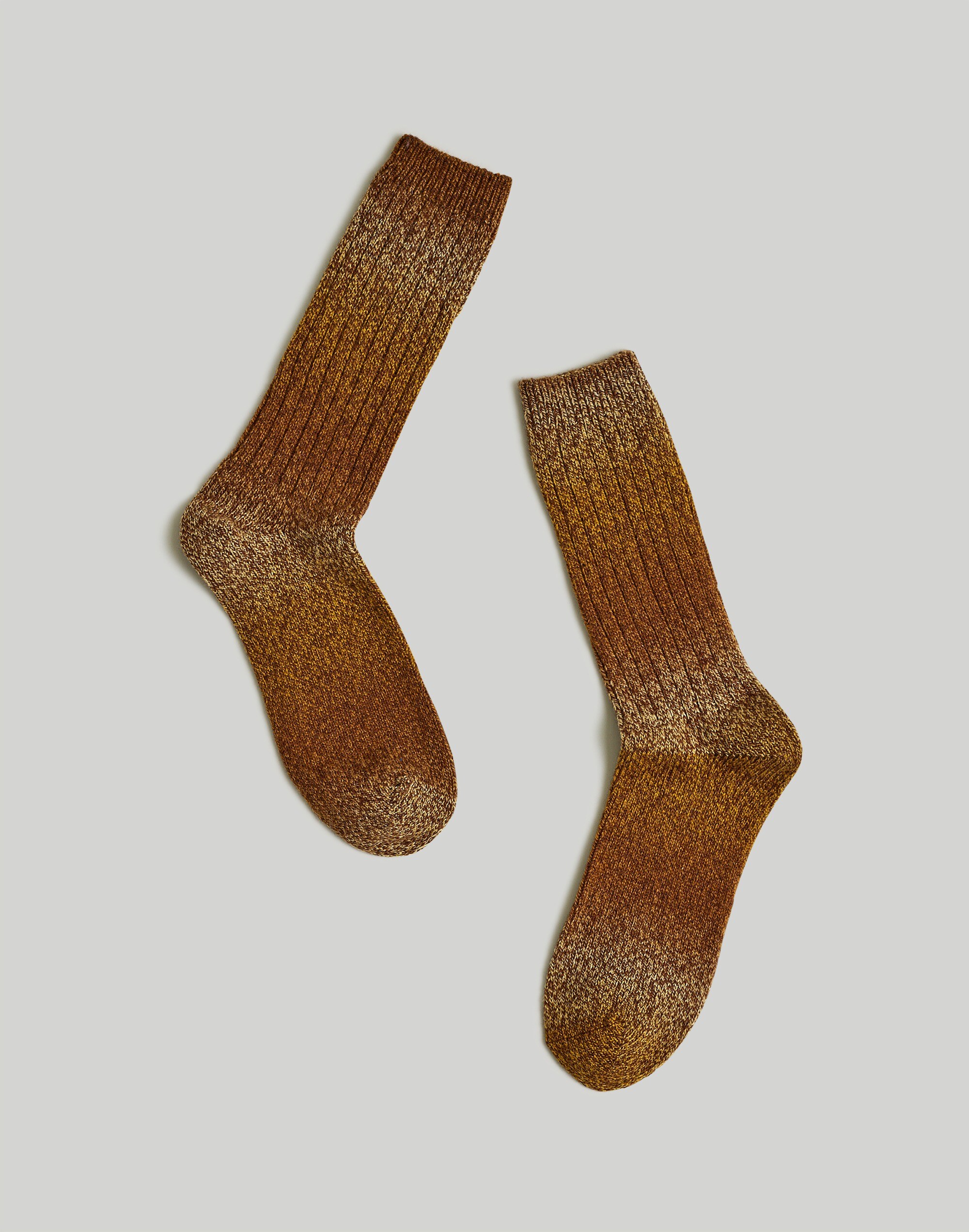 Space-Dyed Crew Socks