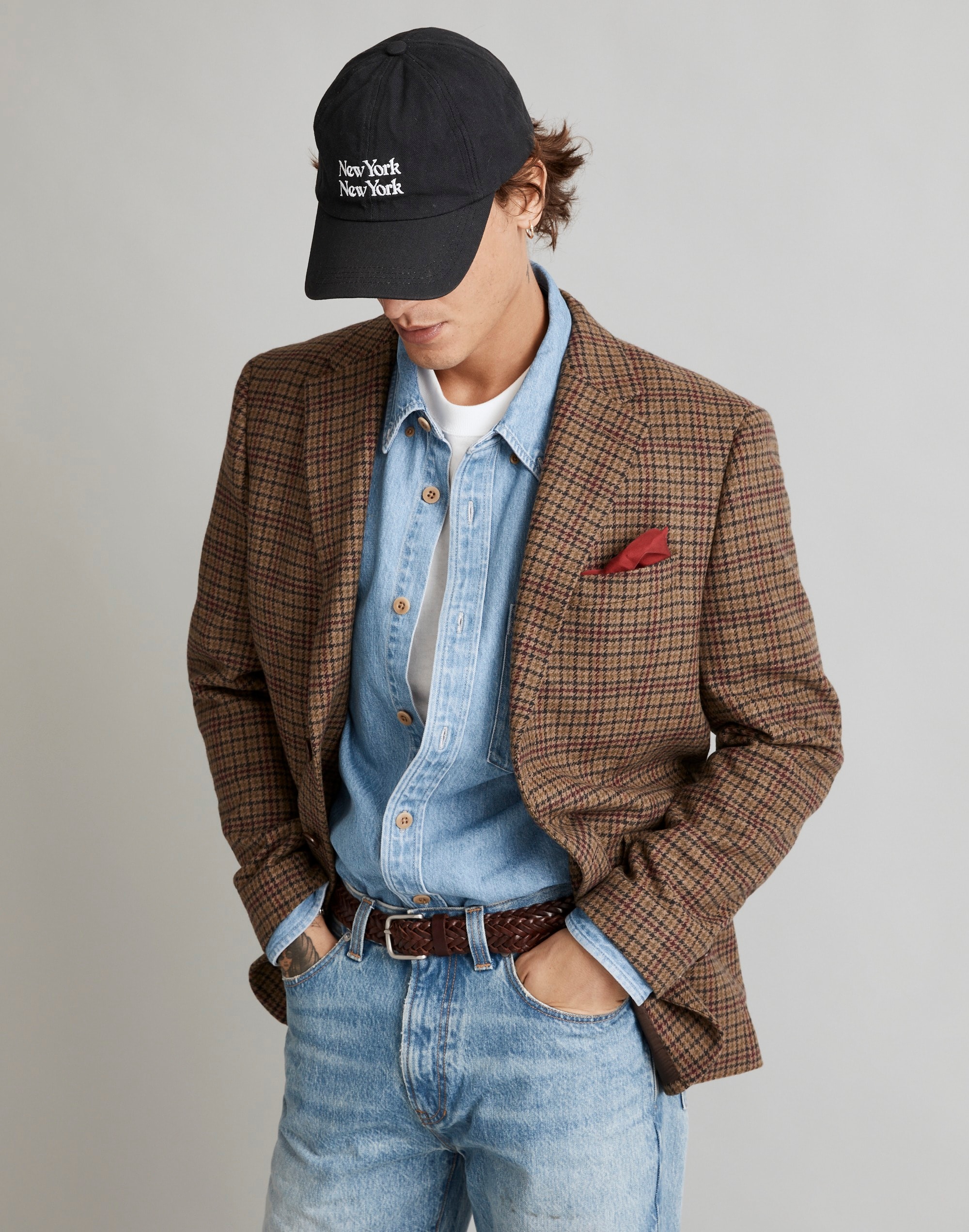 The Roebling Two-Button Blazer in Italian Fabric