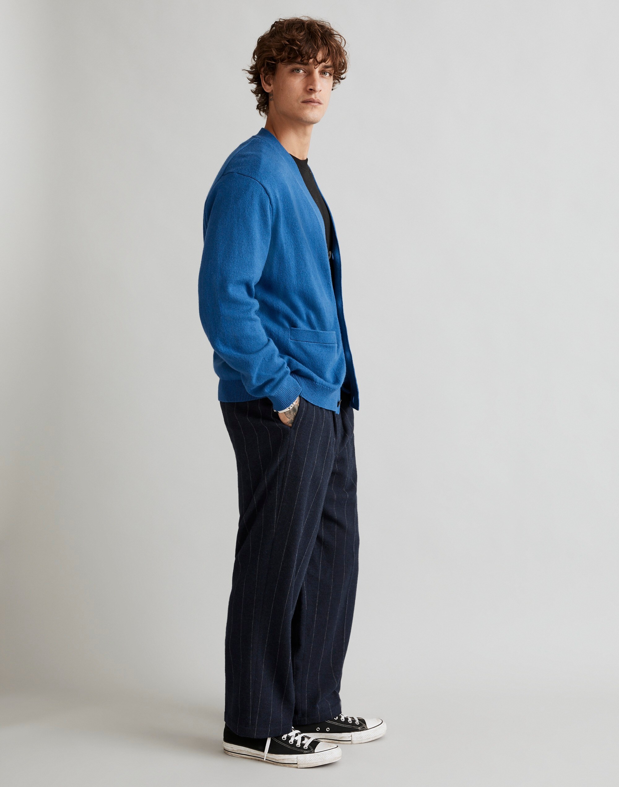 Cotton-Merino Wool Blend Cardigan Sweater | Madewell