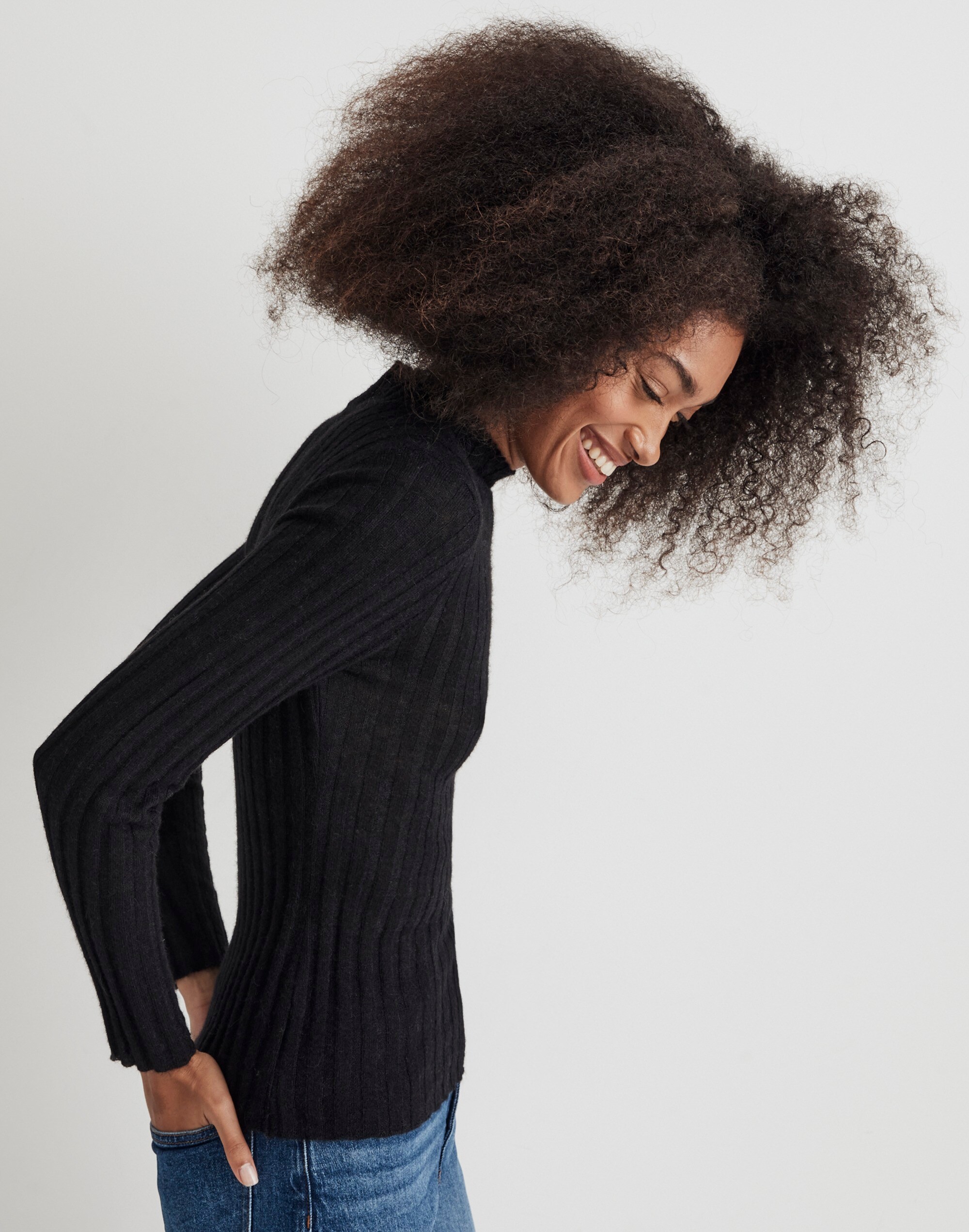 Alpaca-Blend Mockneck Sweater