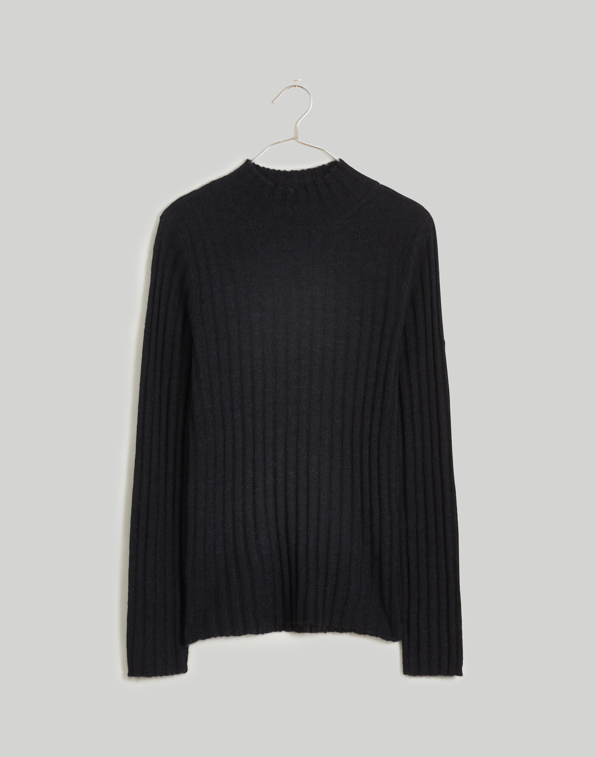 Alpaca-Blend Mockneck Sweater