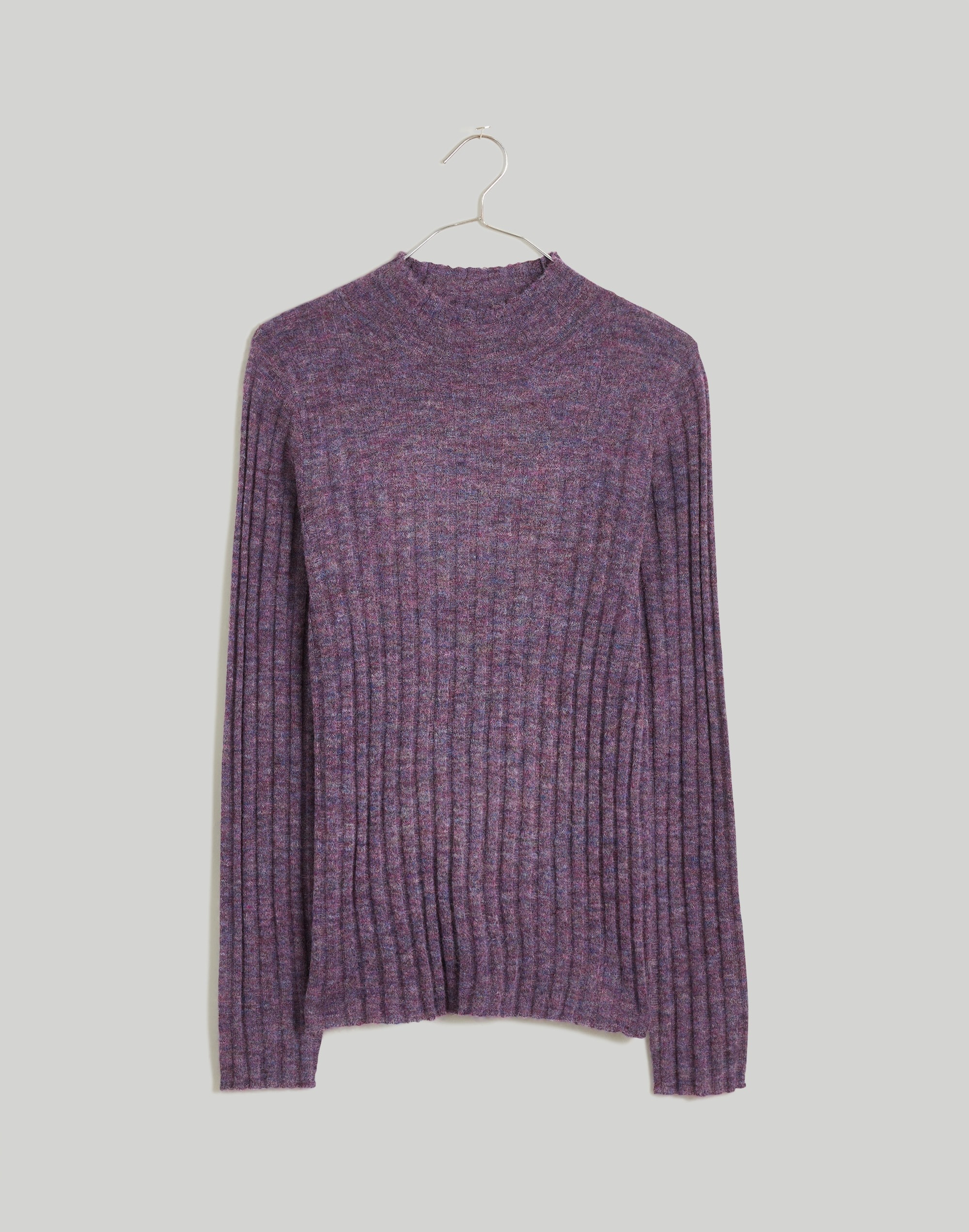 Alpaca-Blend Mockneck Sweater