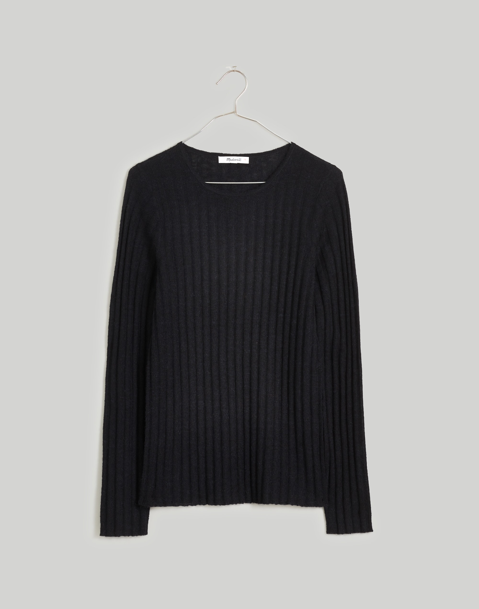 alpaca-blend crewneck sweater