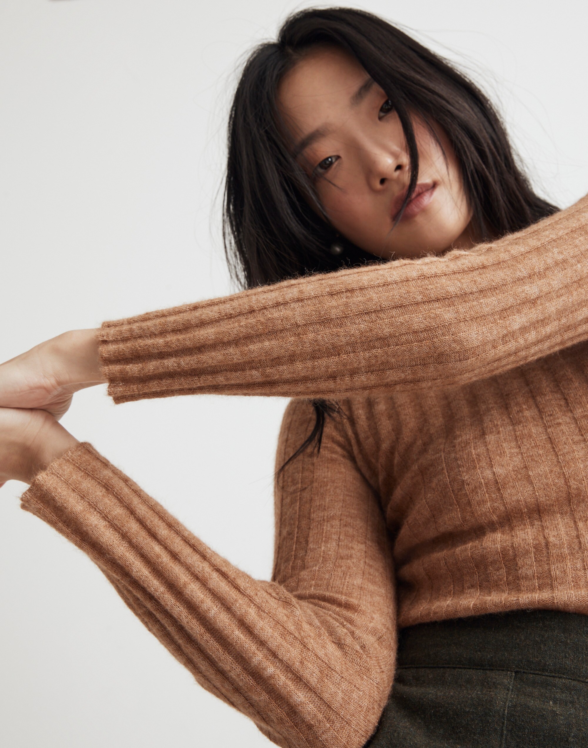 Alpaca-Blend Crewneck Sweater