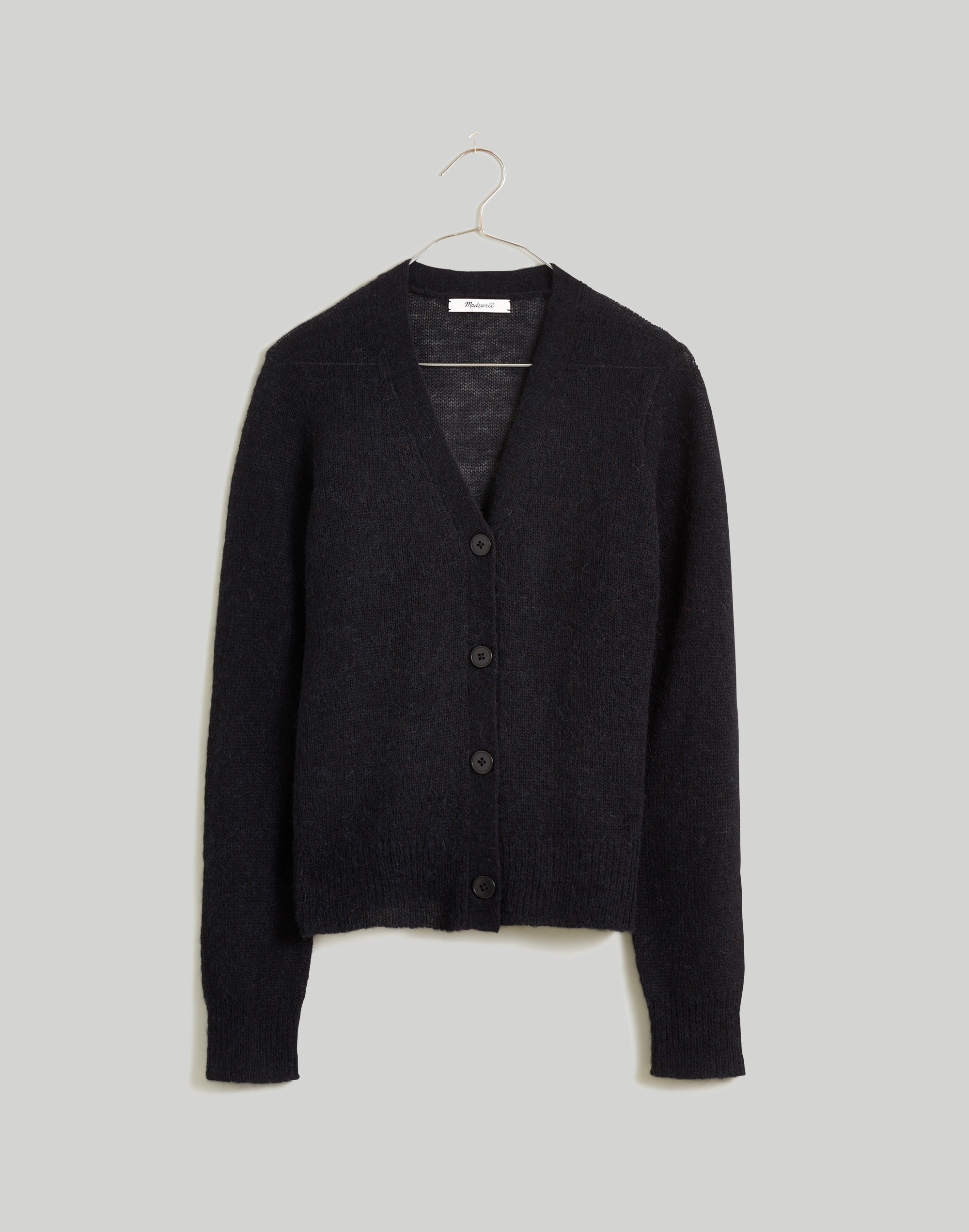 alpaca-blend v-neck cardigan