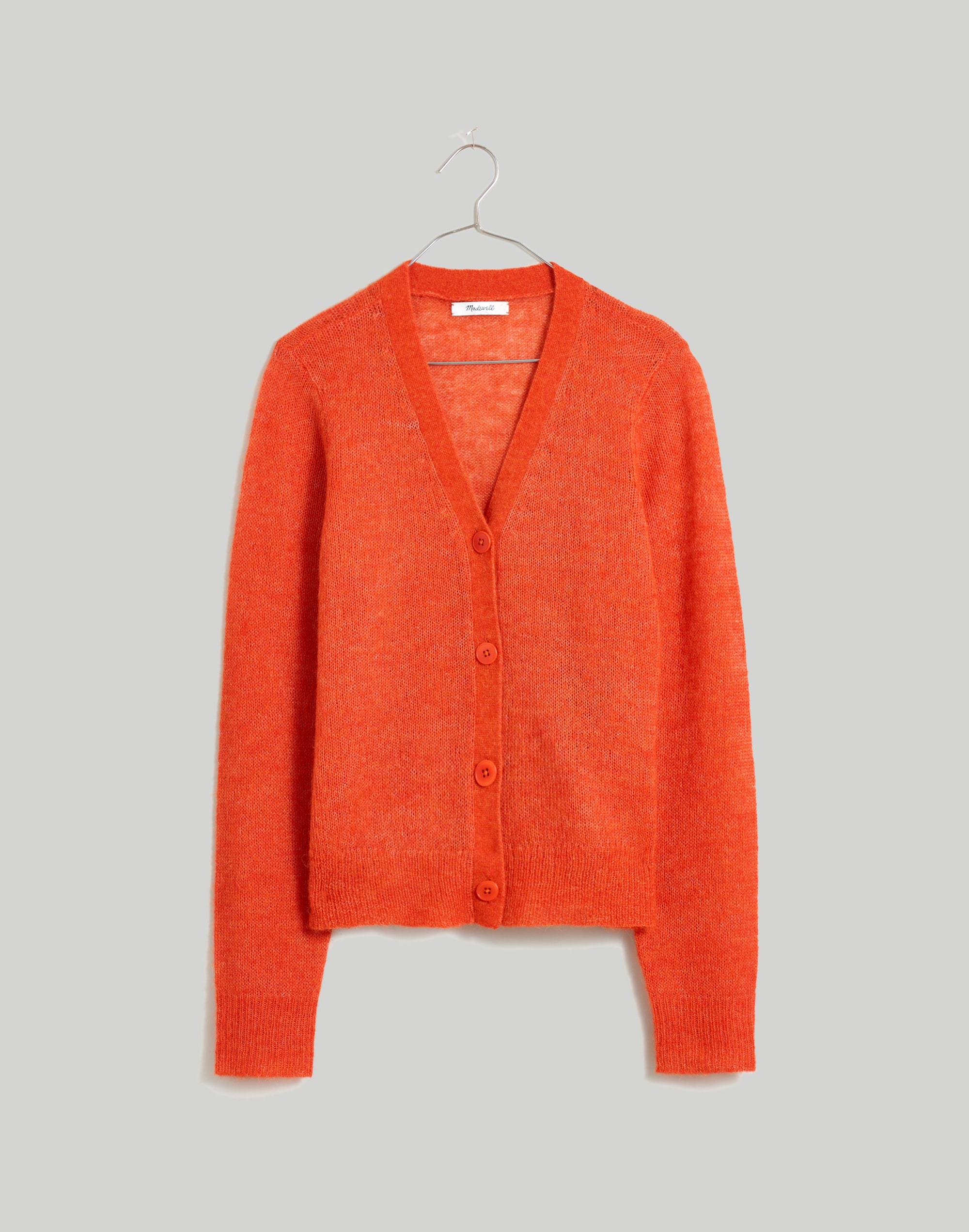 Alpaca-Blend V-Neck Cardigan