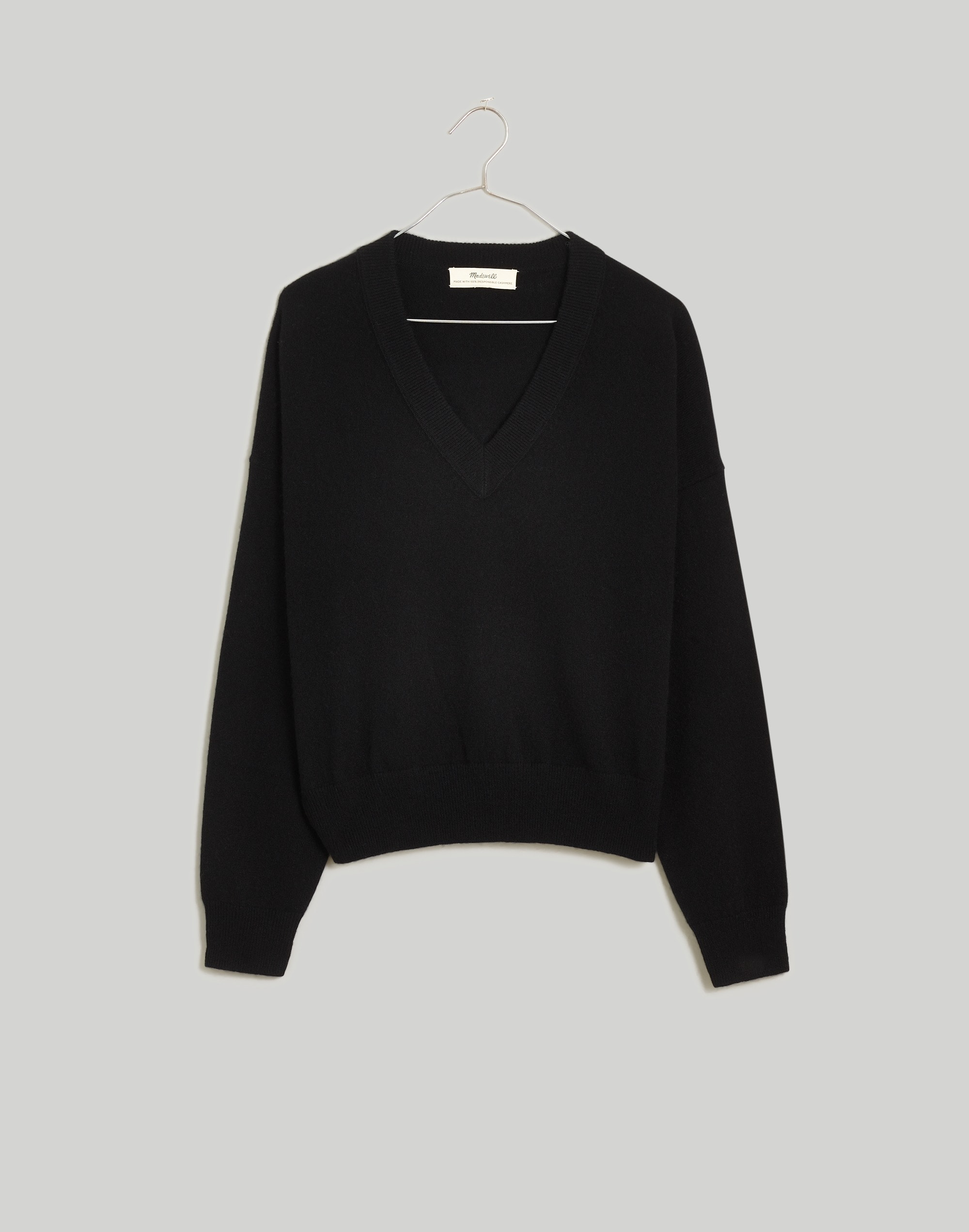 (re)sponsible cashmere v-neck sweater