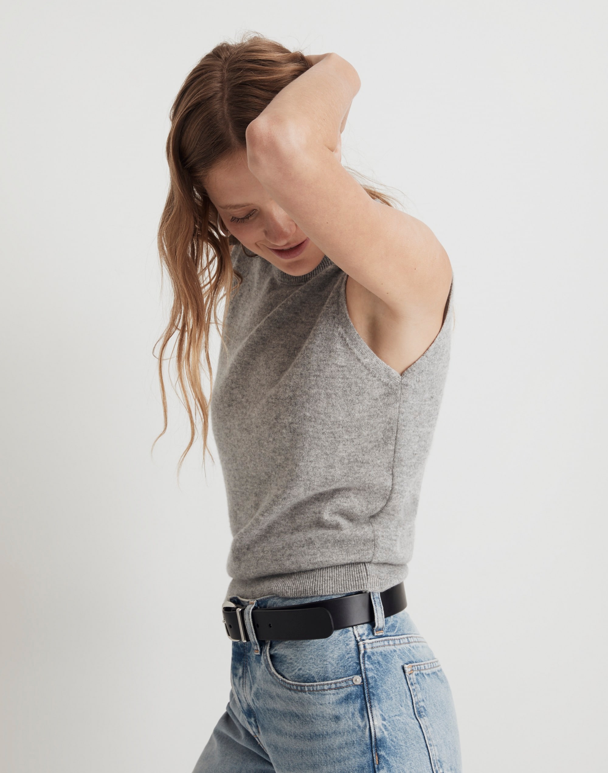 (Re)sponsible Cashmere Crewneck Sweater Vest