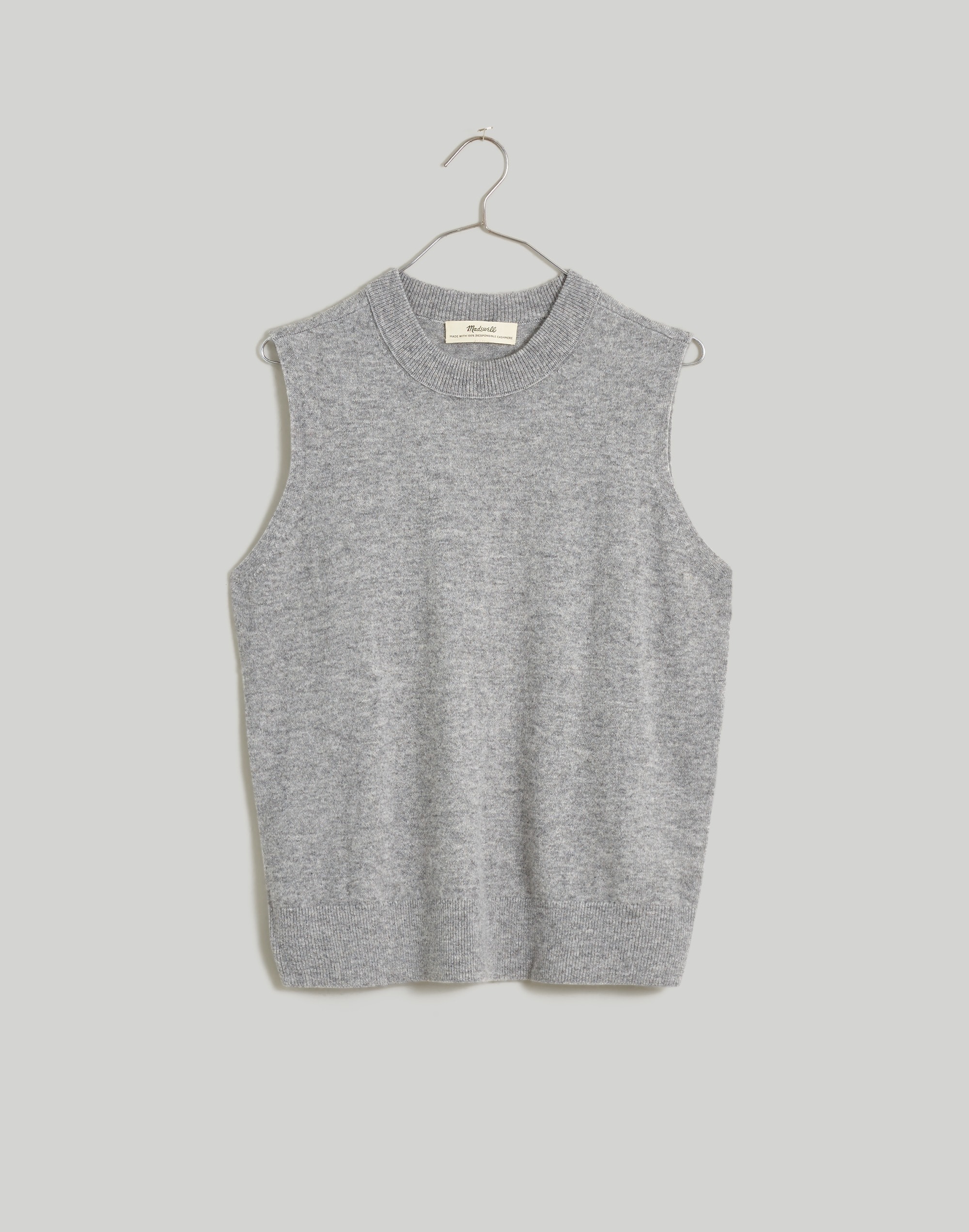 (Re)sponsible Cashmere Crewneck Sweater Vest