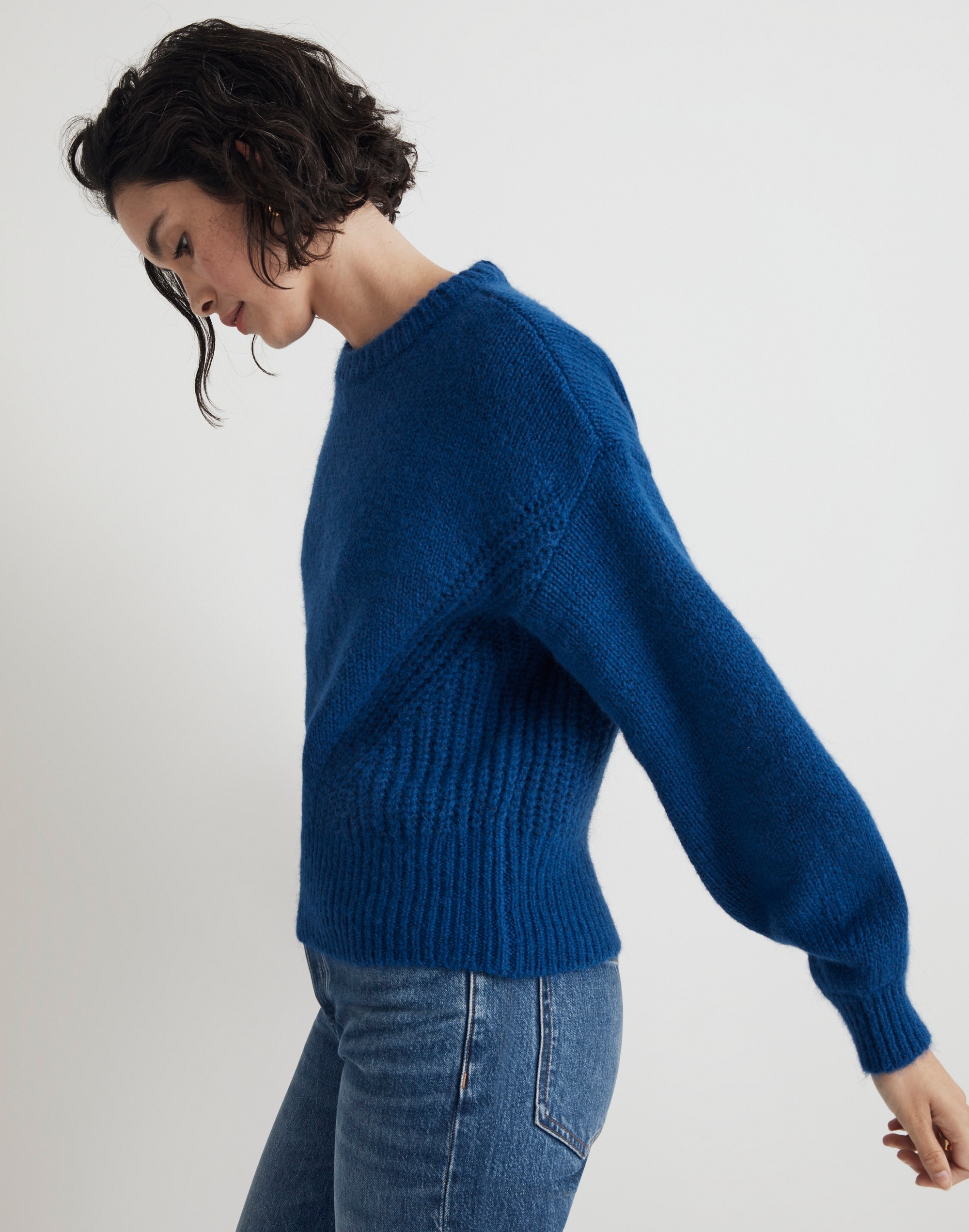 Wool-Blend Wedge Sweater
