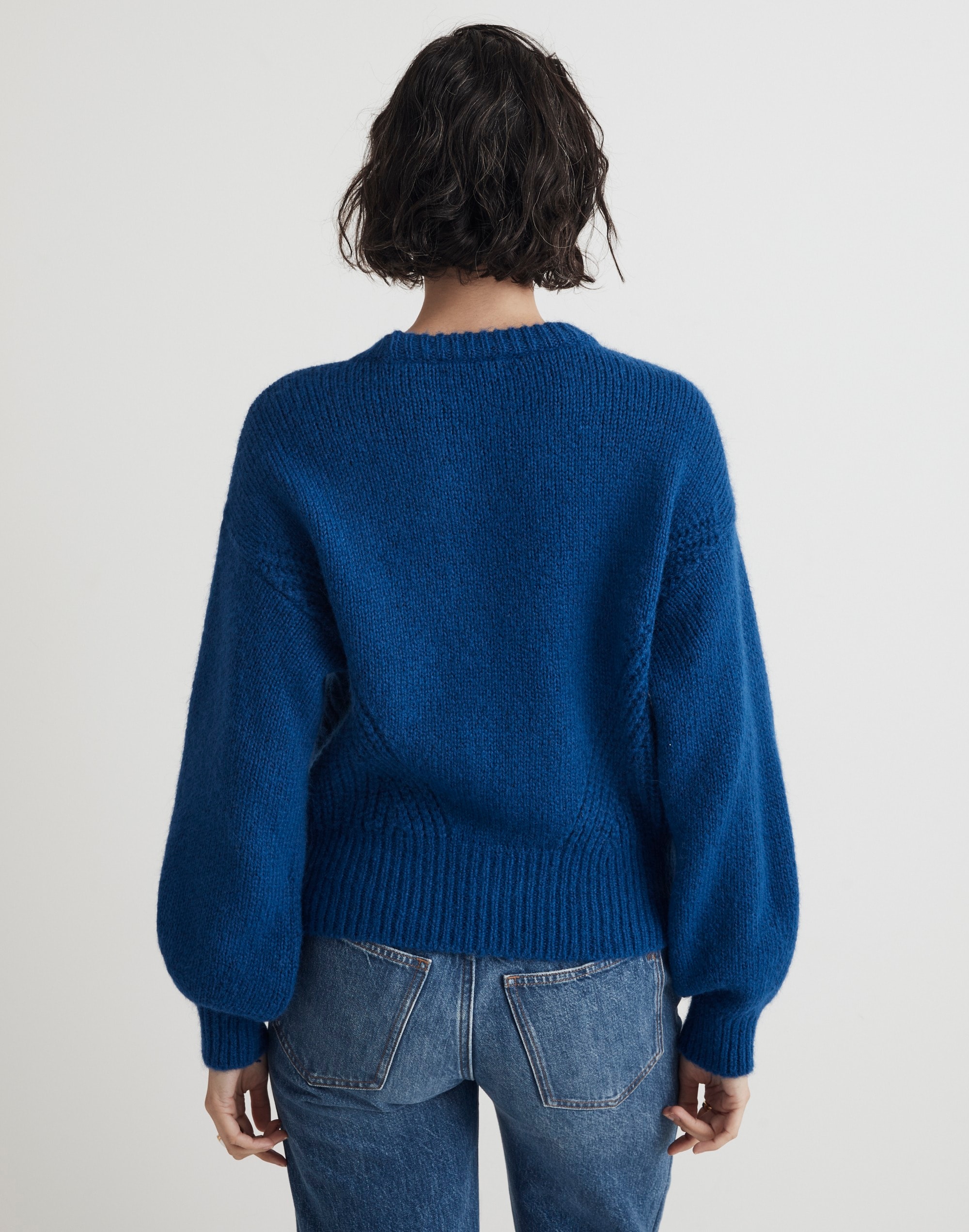 Wool-Blend Wedge Sweater
