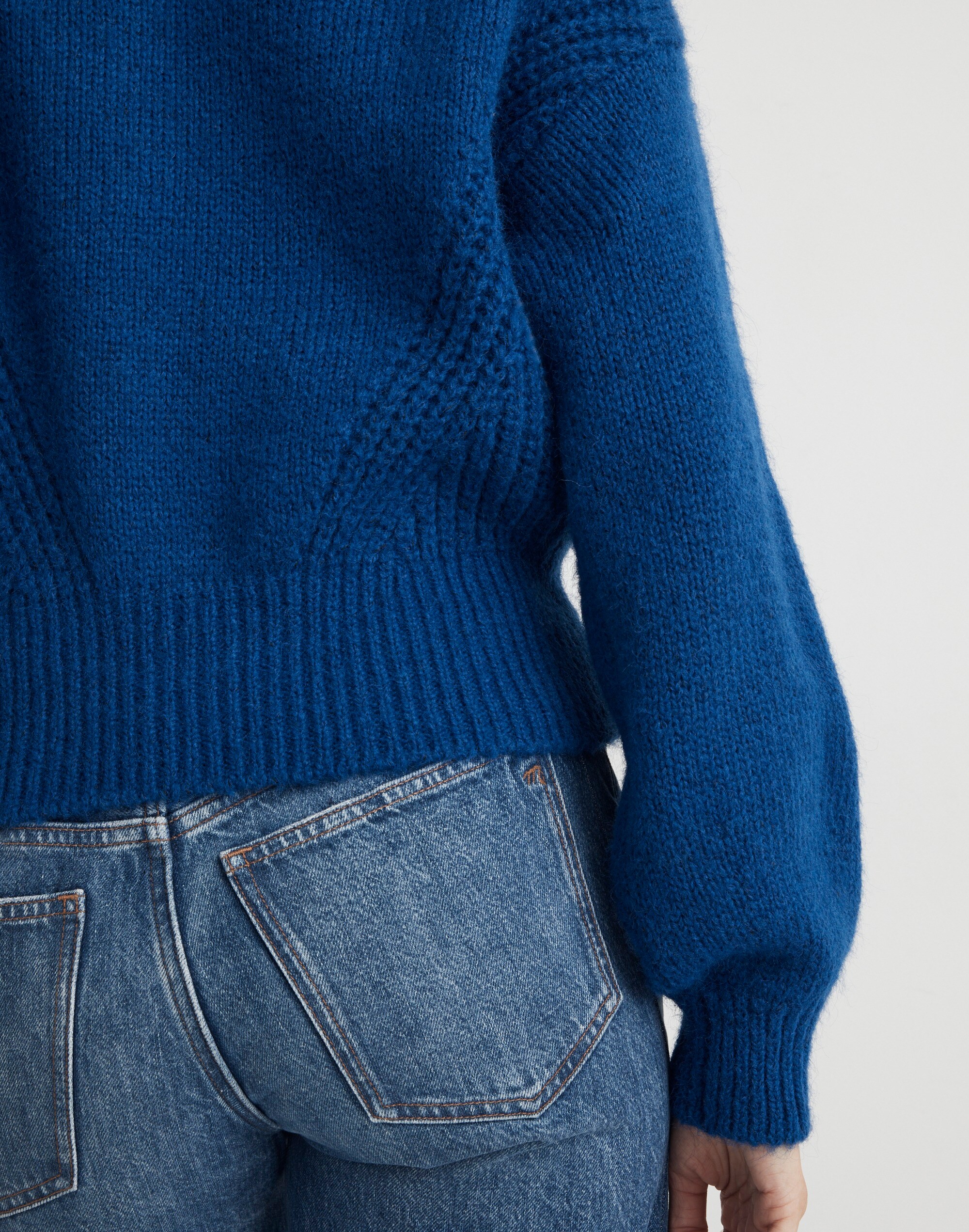 Wool-Blend Wedge Sweater