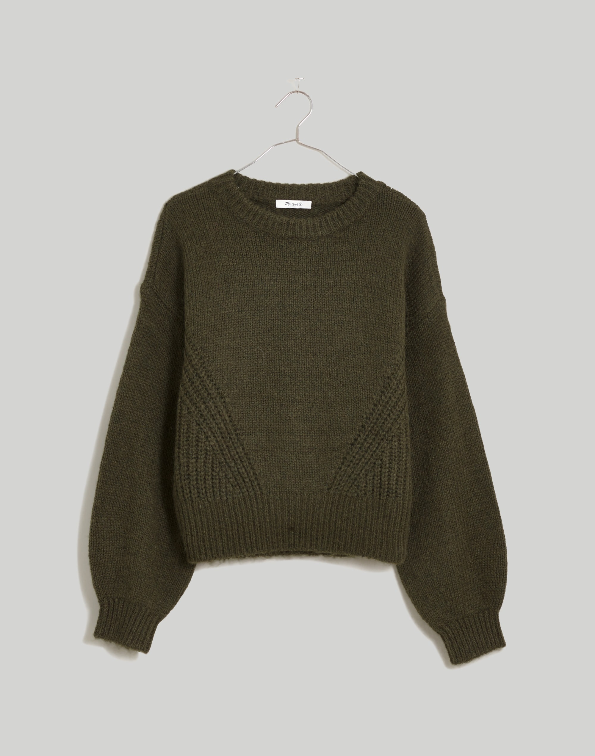 Wool-Blend Wedge Sweater