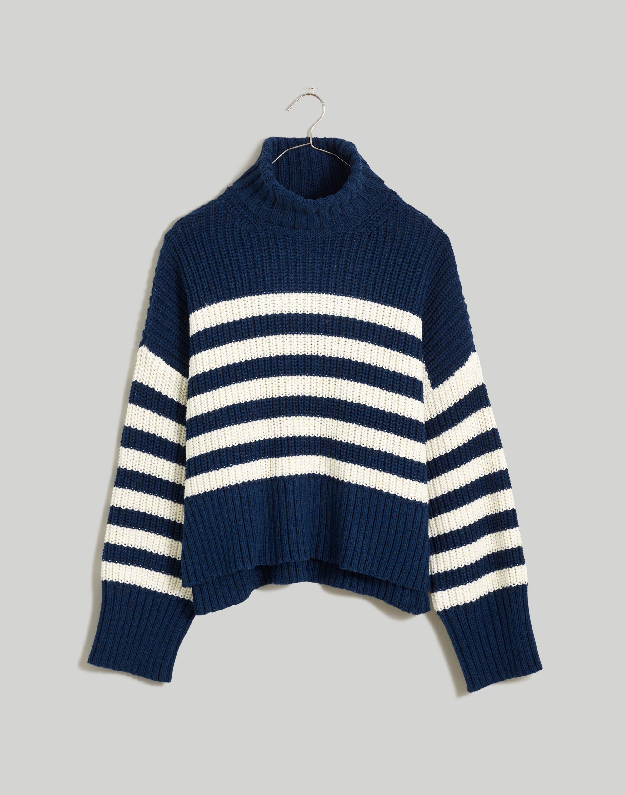 Wide Rib Turtleneck Sweater