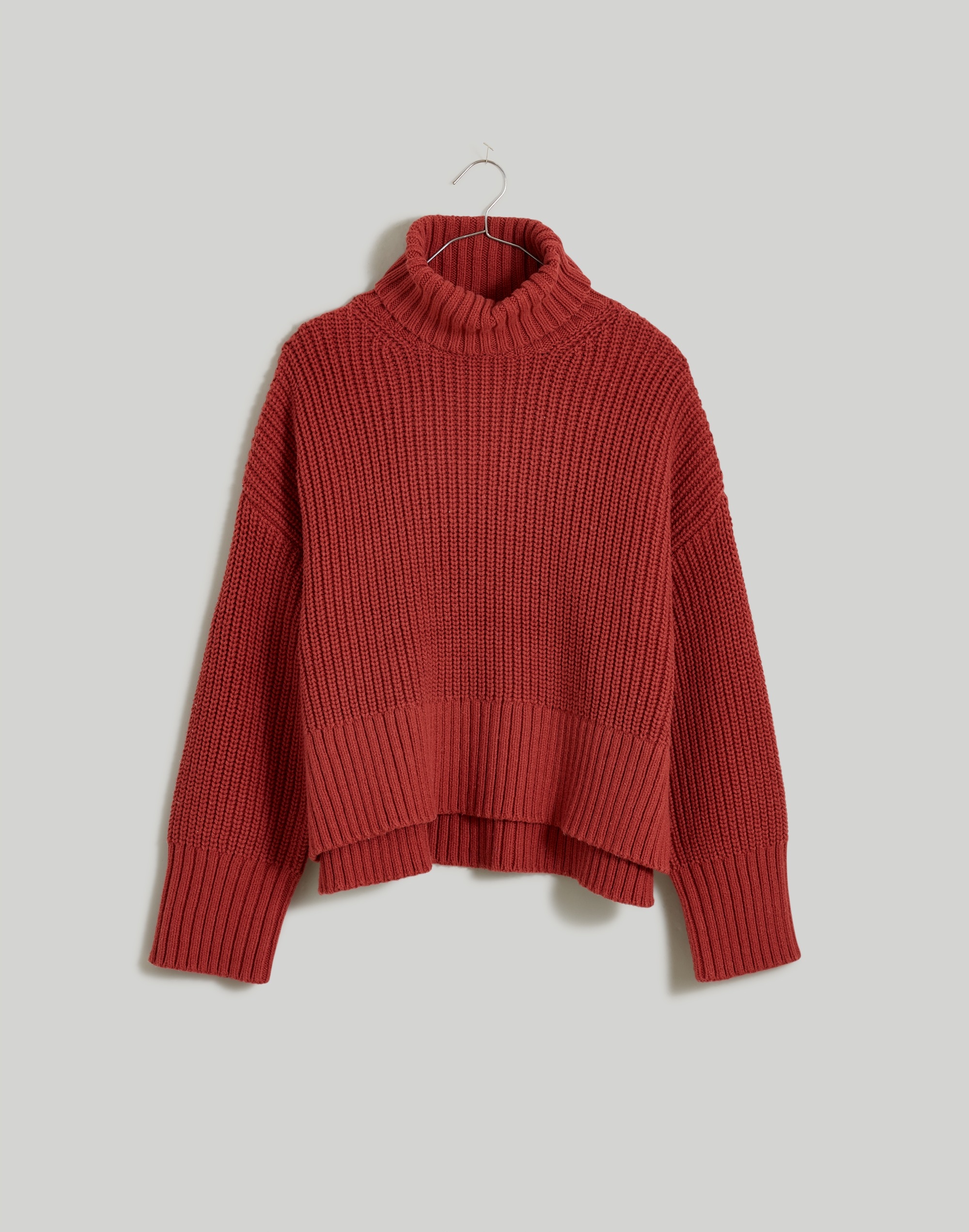 Turtleneck Sweater Madewell Red Sweater Wide Rib Turtleneck