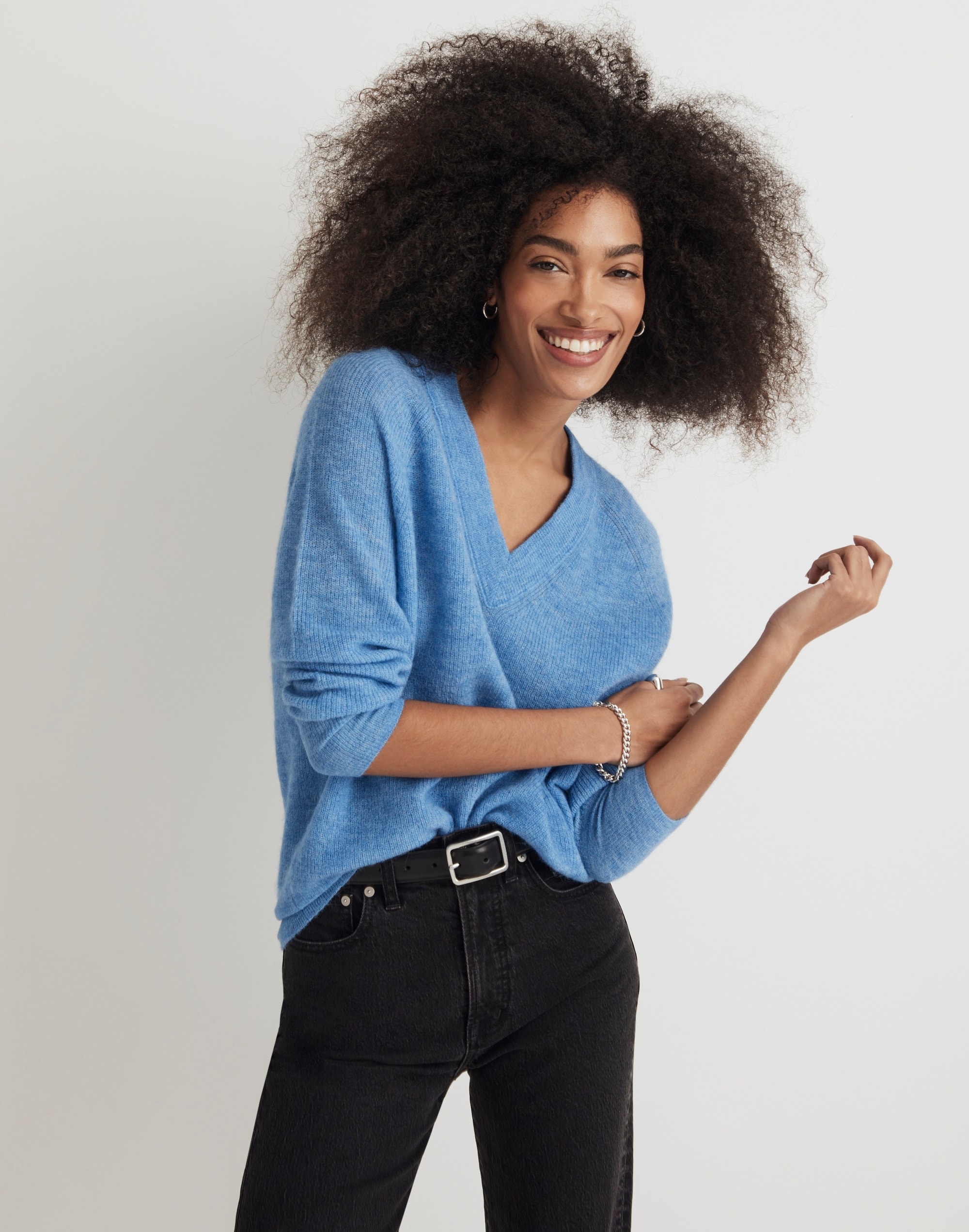 Rib Alpaca-Blend Oversized Sweater