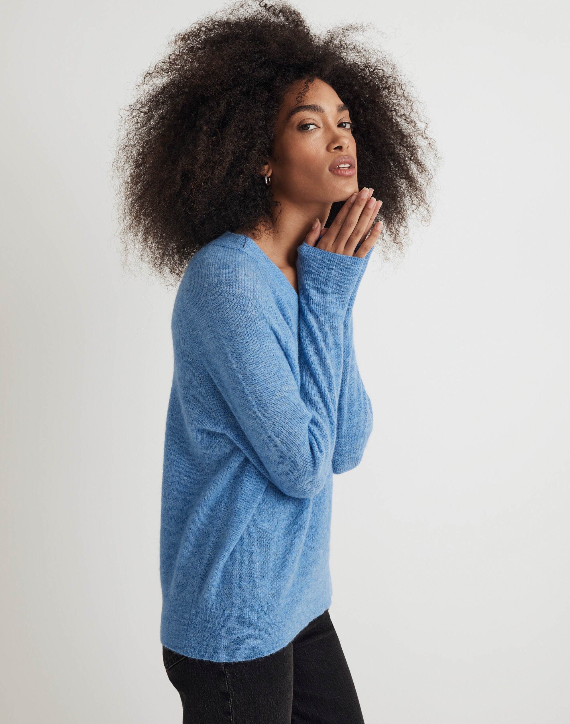 Rib Alpaca-Blend Oversized Sweater