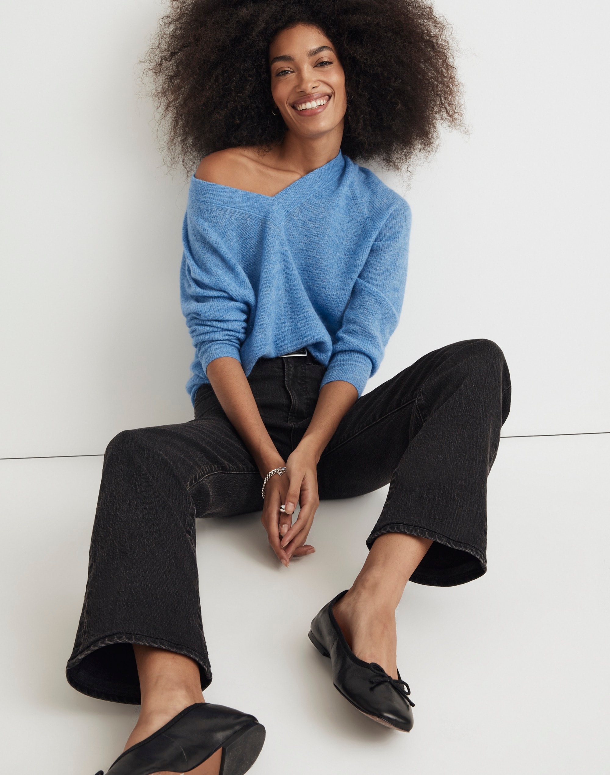 Rib Alpaca-Blend Oversized Sweater