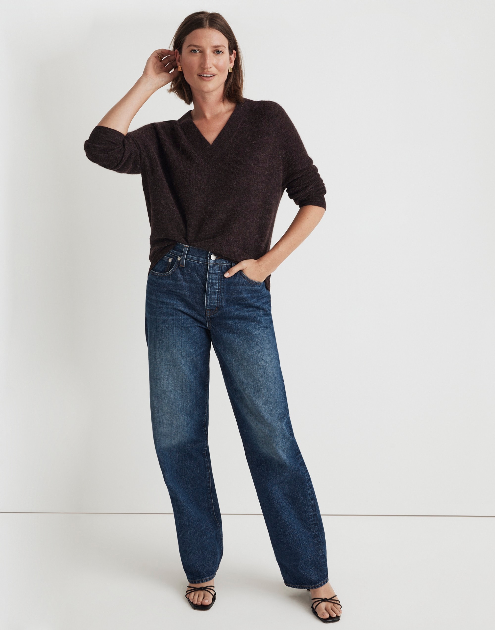 Rib Alpaca-Blend Oversized Sweater