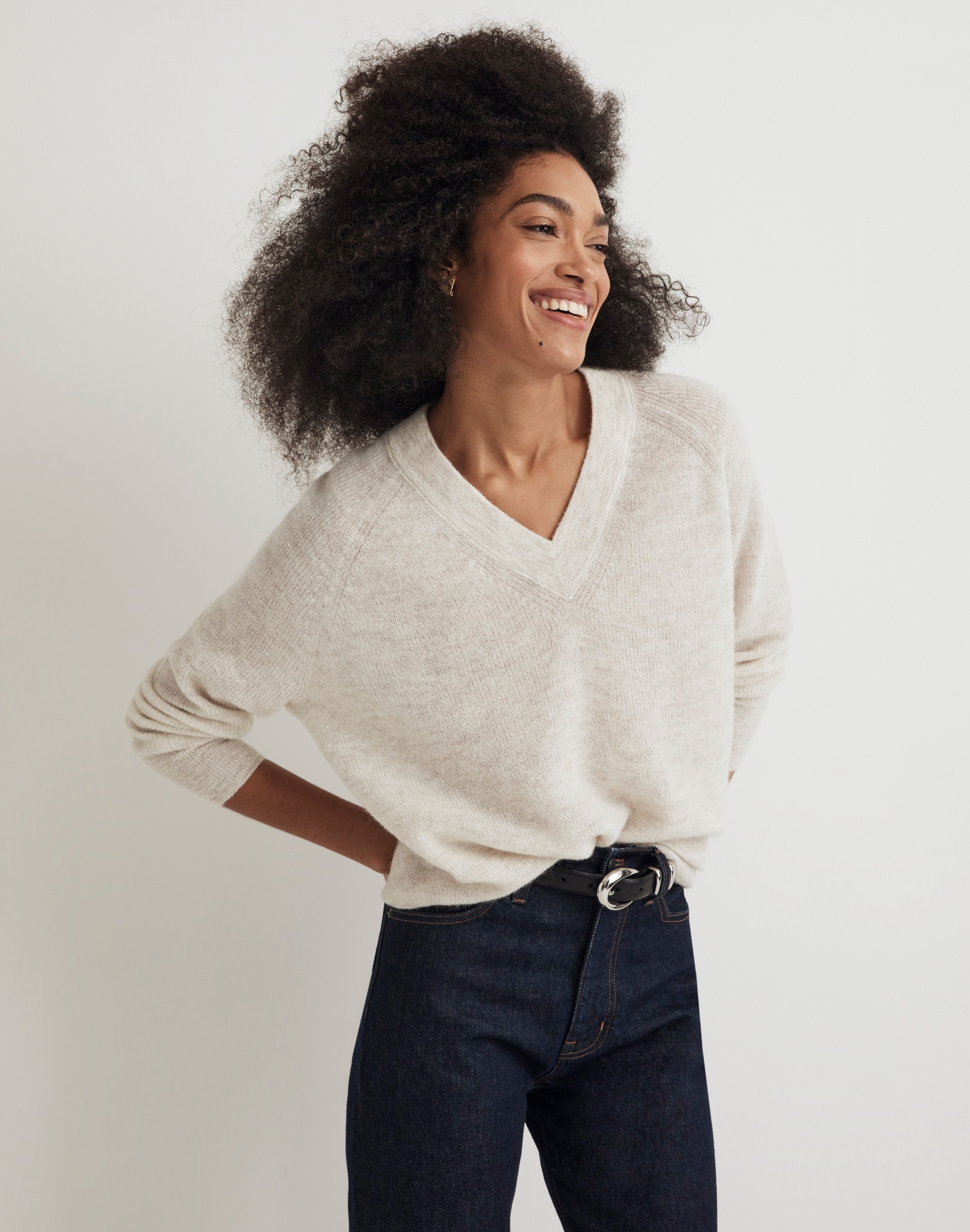 Rib Alpaca-Blend Oversized Sweater