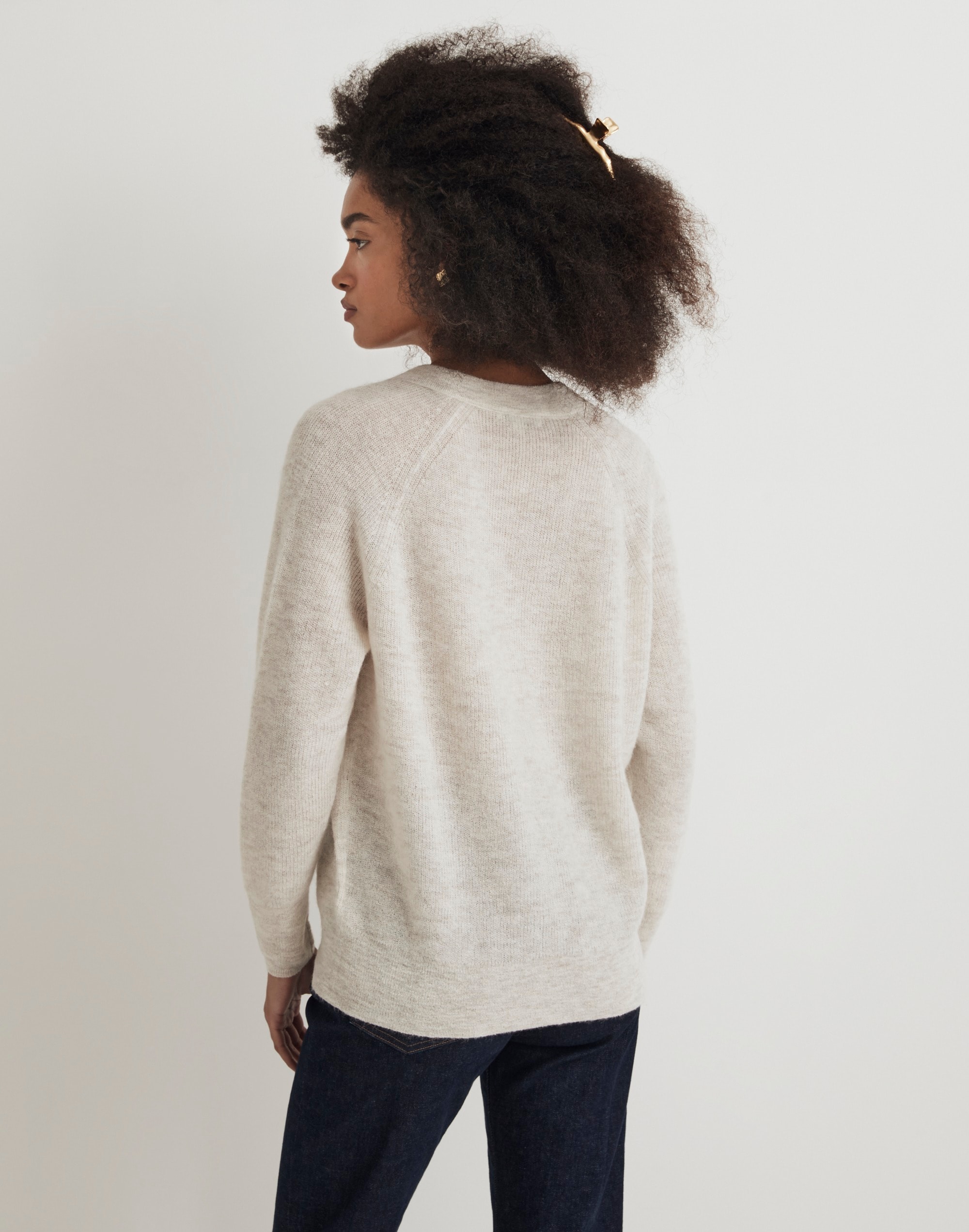 Rib Alpaca-Blend Oversized Sweater