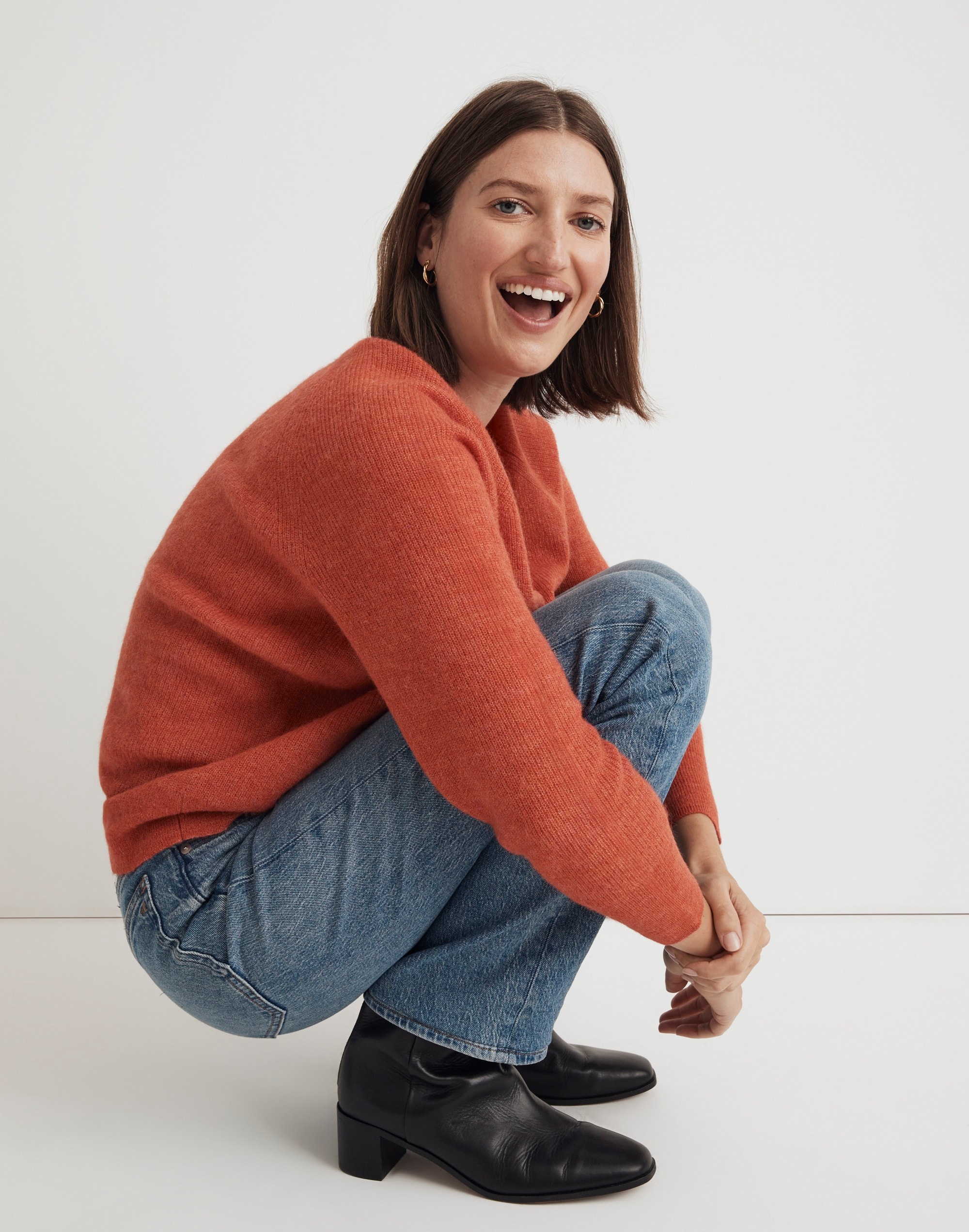 Rib Alpaca-Blend Oversized Sweater